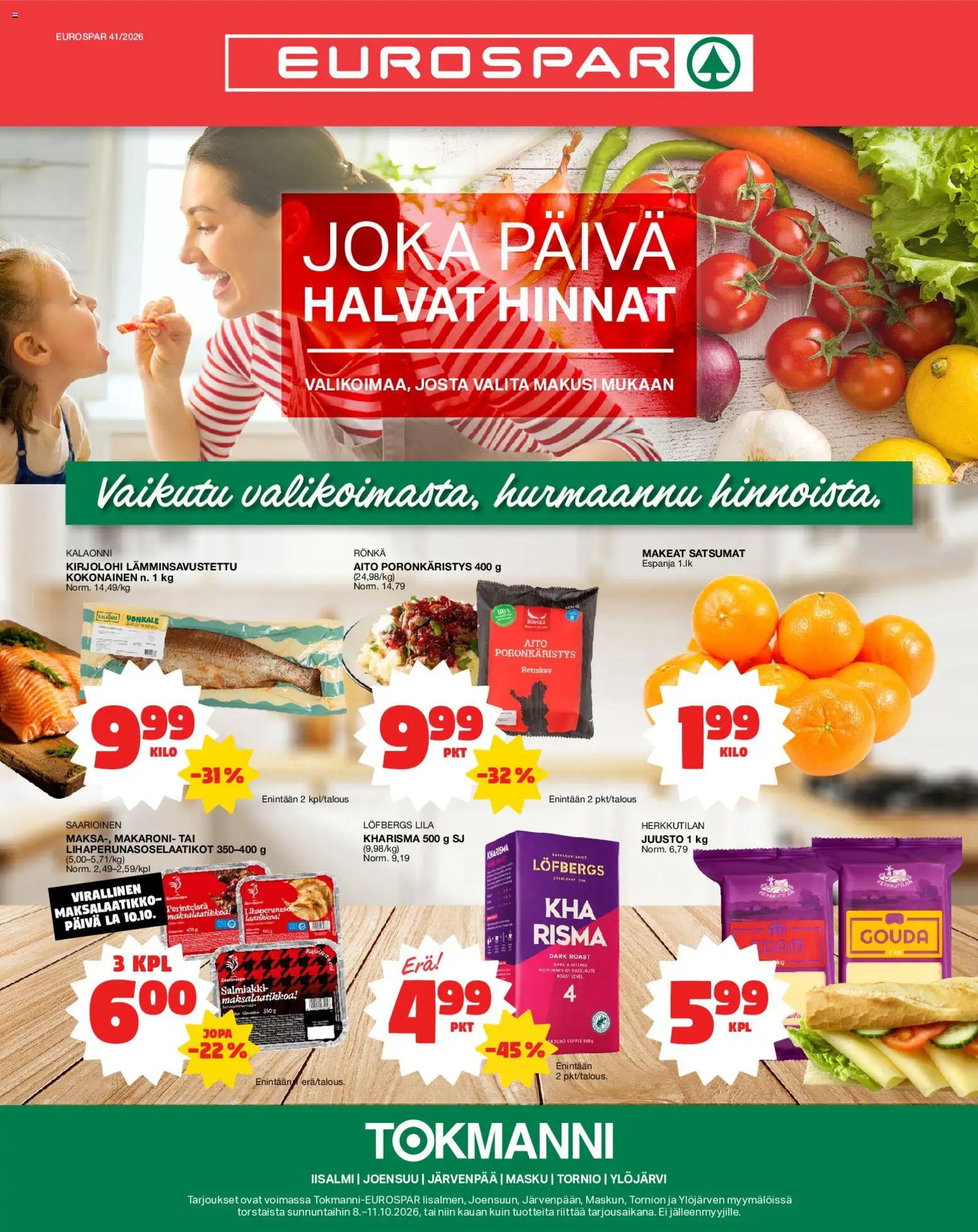 Kaupan Tokmanni Tokmanni Eurospar esikatselu, voimassa 08/10/2026