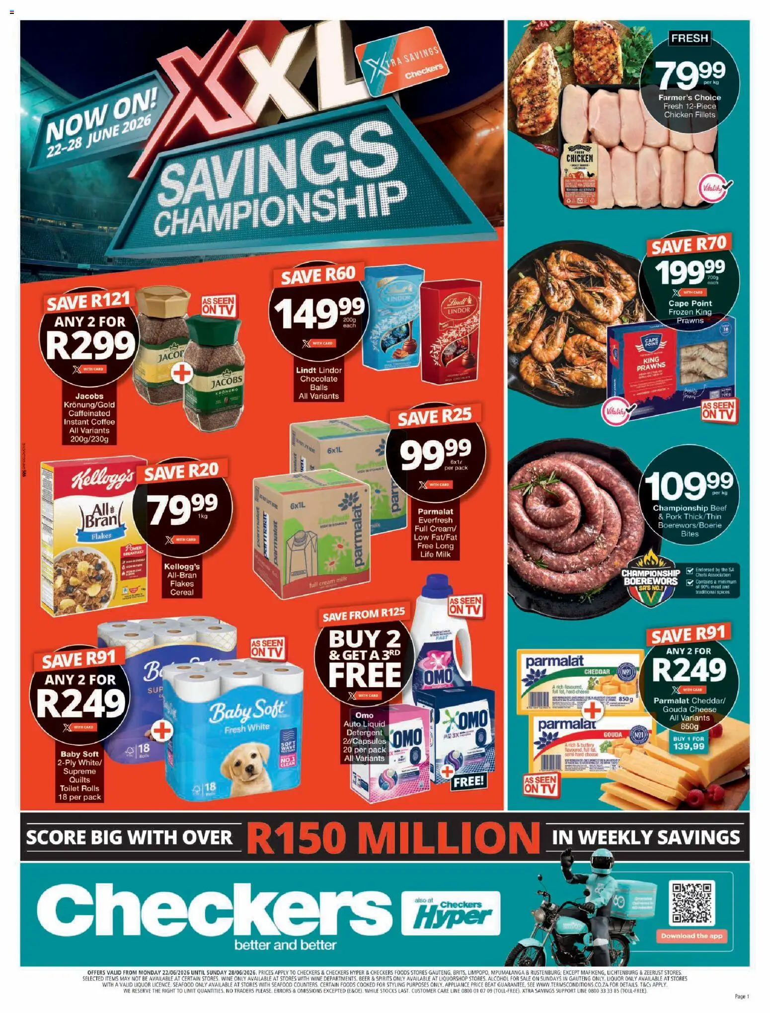 Preview of Checkers flyer valid from 22/06/2026