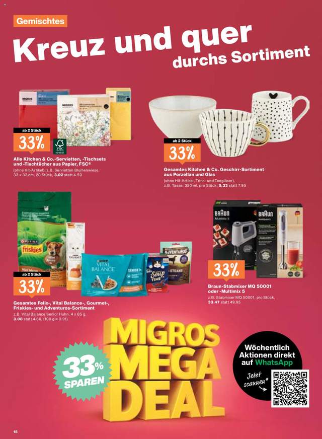 Neue Migros Aktionen ab 03.09.
