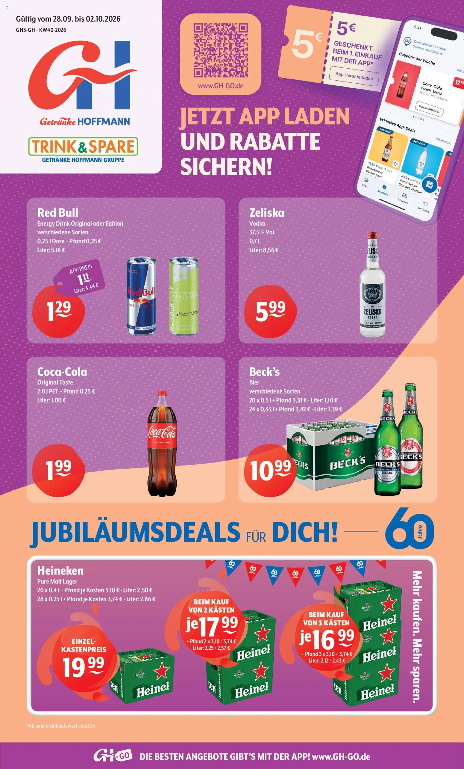 Vorschau von dem Prospekt des Geschäftes Trink und Spare, gültig ab dem 28.09.2026