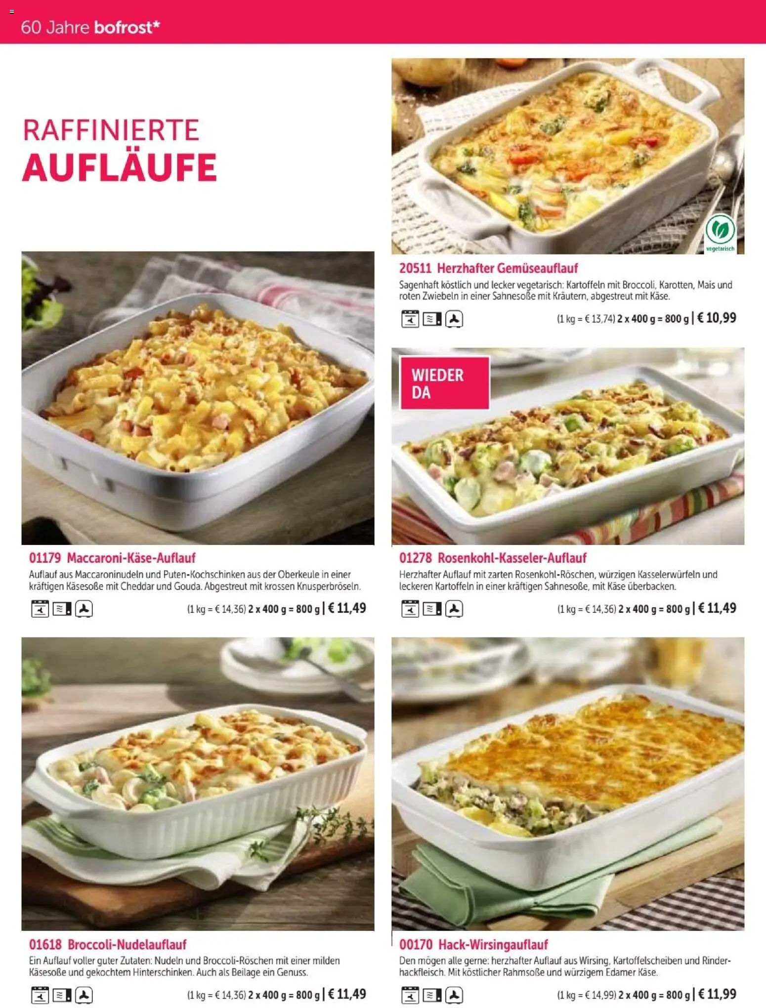 Vorschau von dem Prospekt des Geschäftes Bofrost, gültig ab dem 07.09.2026 - Käse, Nudeln, Mais, Kartoffeln, Zwiebeln, Edamer