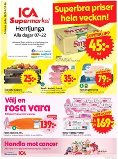 Förhandsgranska reklamblad ICA Supermarket erbjudanden från butik ICA Supermarket gäller från 28/09/2026