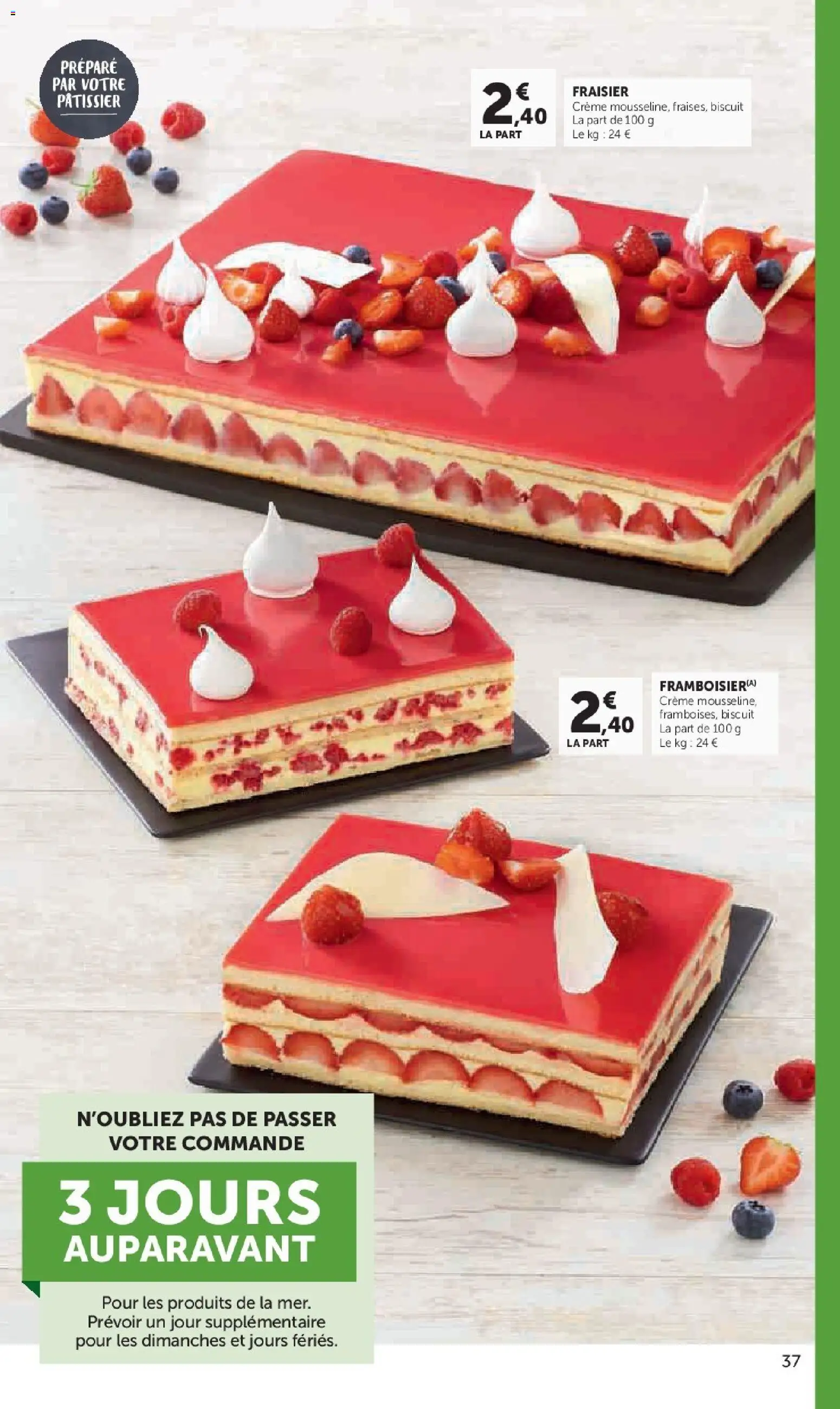 Prévisualisation de Super U - La carte Printemps Été du magasin Super U formulaire valide 03/03/2026 - Fraisier, Crème