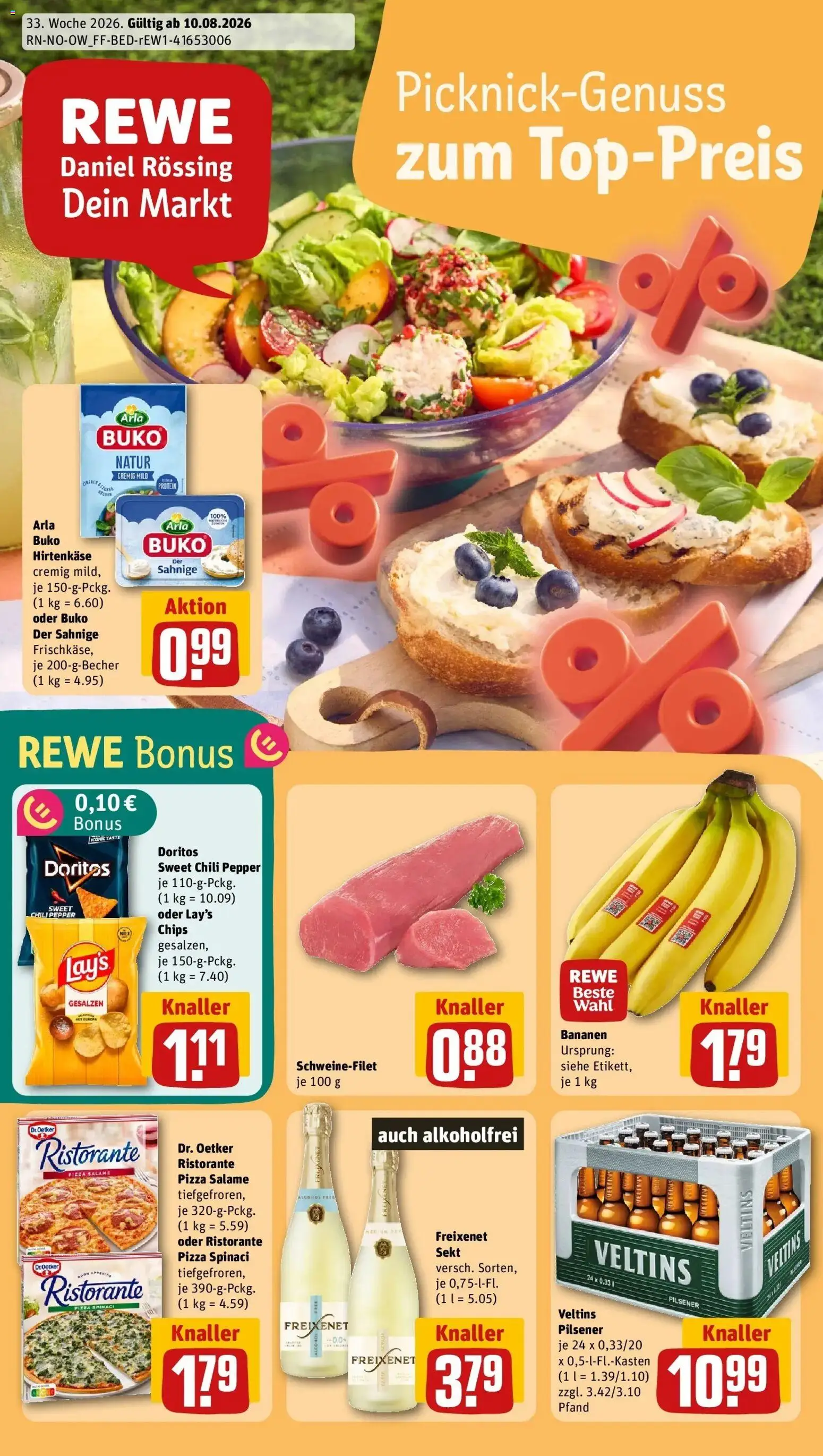 Vorschau von dem Prospekt des Geschäftes Rewe, gültig ab dem 10.08.2026