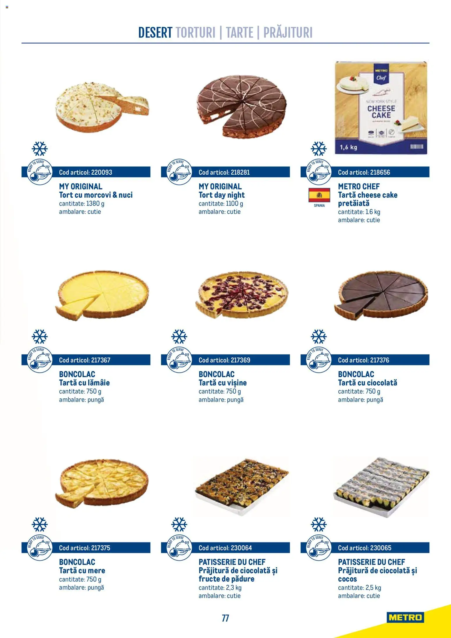 Previzualizarea de cataloage: Metro Metro Catalog Smart Chef valabil de la 21.04.2026 - Prăjitură, Ciocolată, Desert, Nuci, Mere, Fructe de pădure, Lămâie, Style