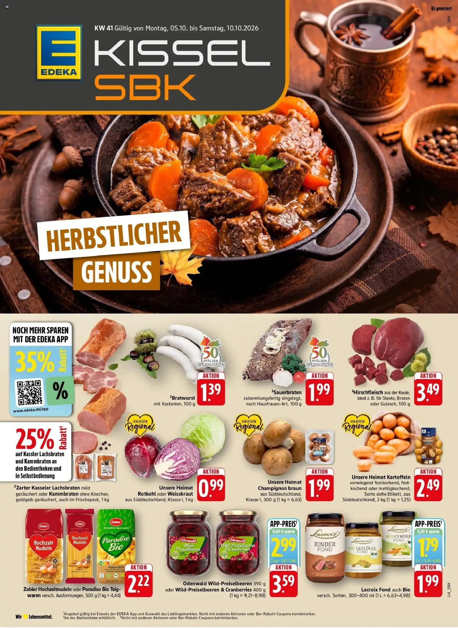 Vorschau von dem Prospekt des Geschäftes Edeka, gültig ab dem 05.10.2026