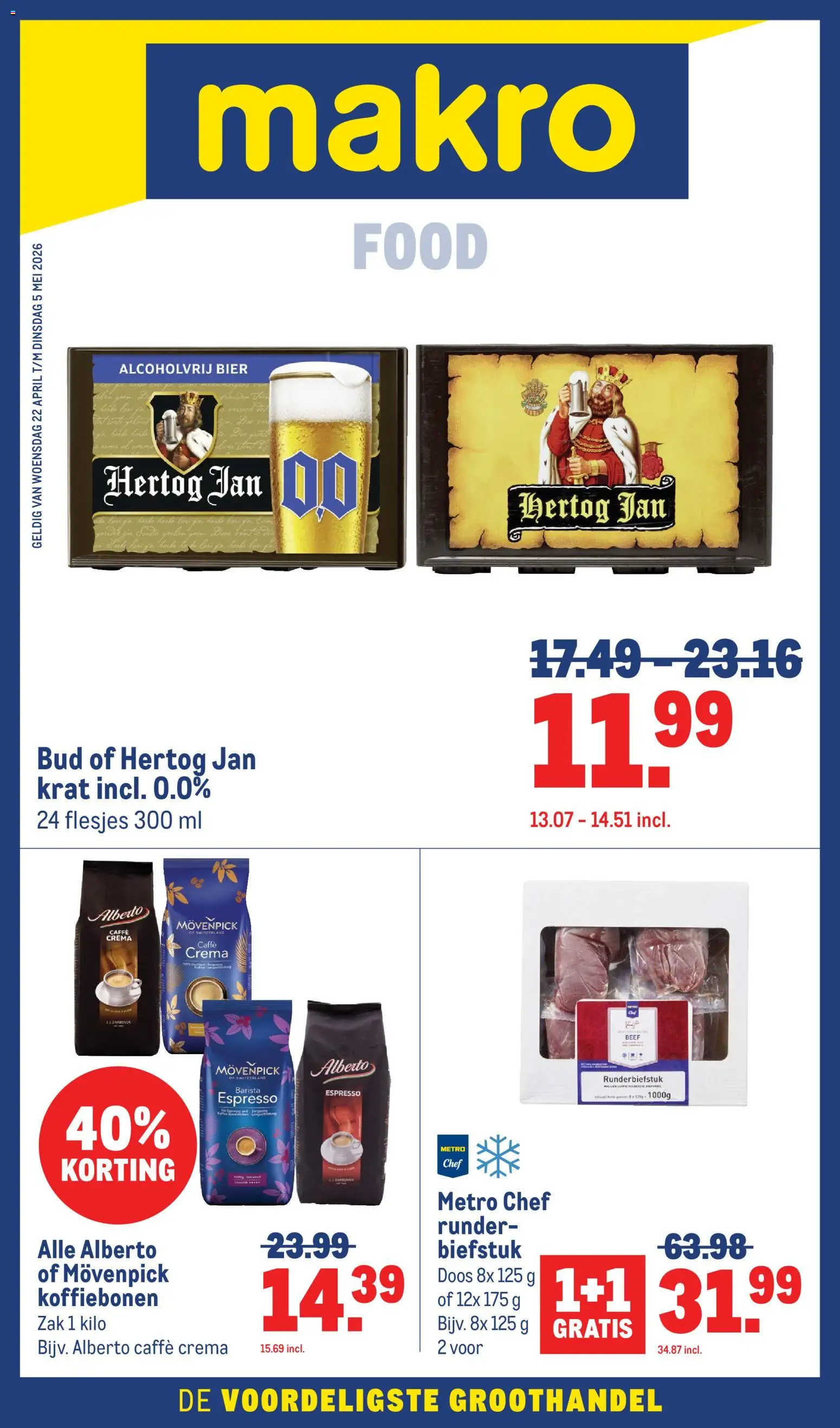 Voorbeeld van Makro folder van winkel Makro geldig vanaf 22-04-2026