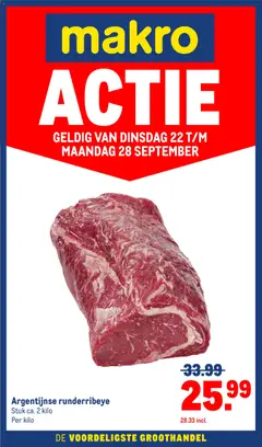 Voorbeeld van Makro folder - Aktie van winkel Makro geldig vanaf 22-09-2026
