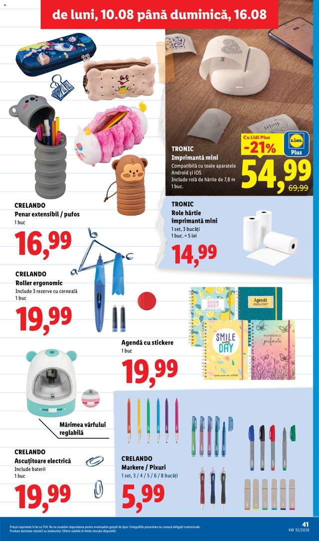 Noul catalog Lidl de la 10.08.