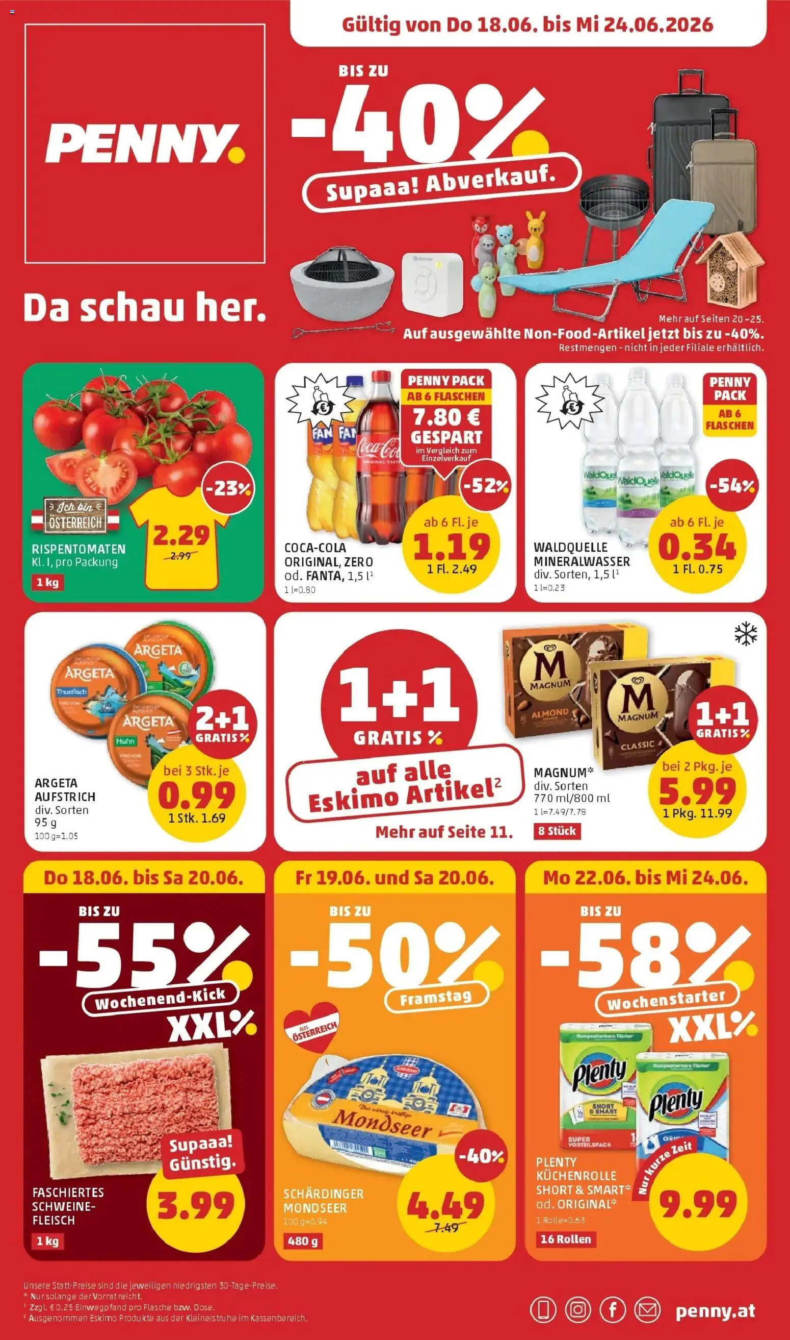 Vorschau der Angebote: Penny Markt Penny Markt Die ganze Woche sparen gültig ab 18.06.2026