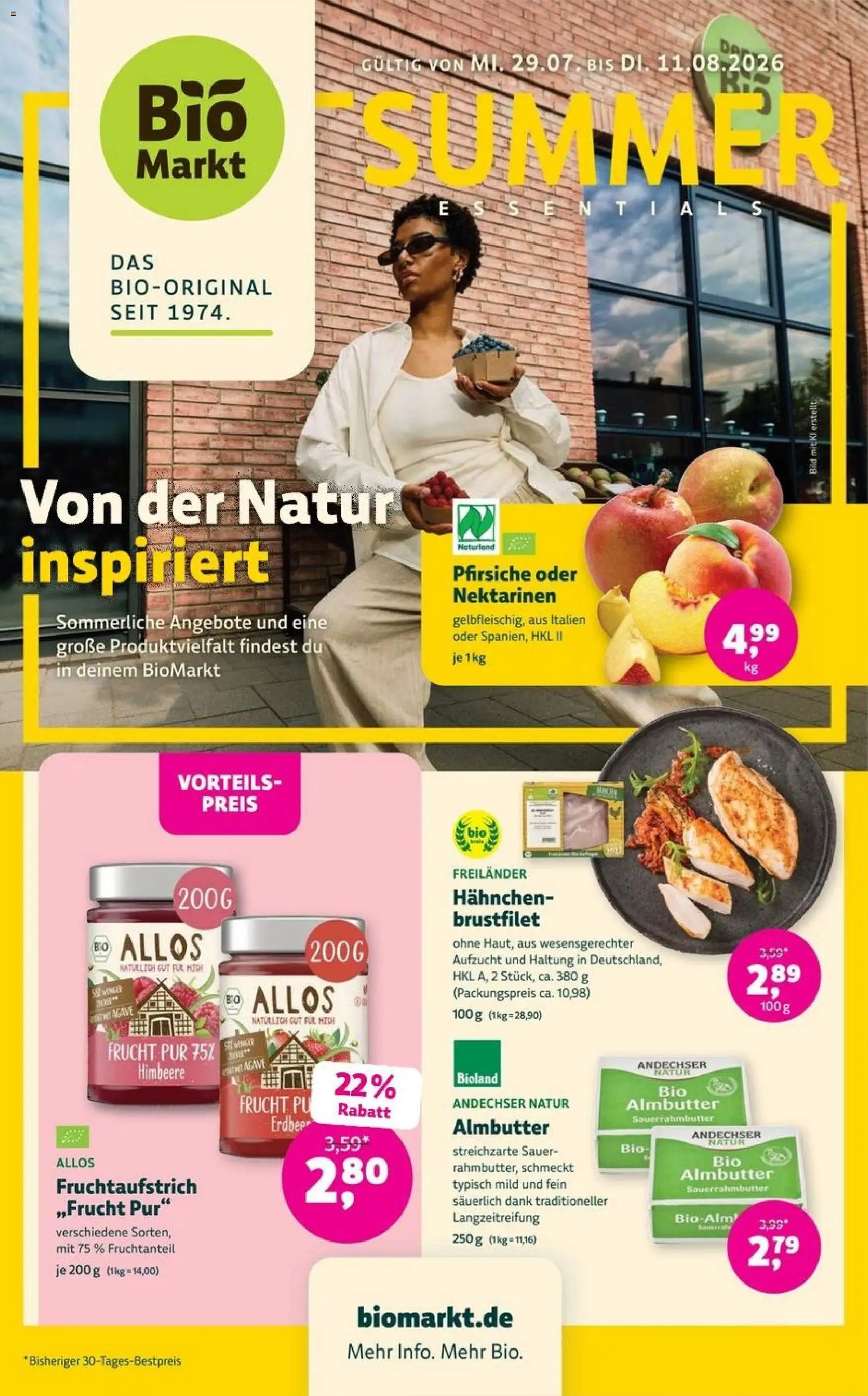 Vorschau von dem Prospekt des Geschäftes BioMarkt, gültig ab dem 29.07.2026