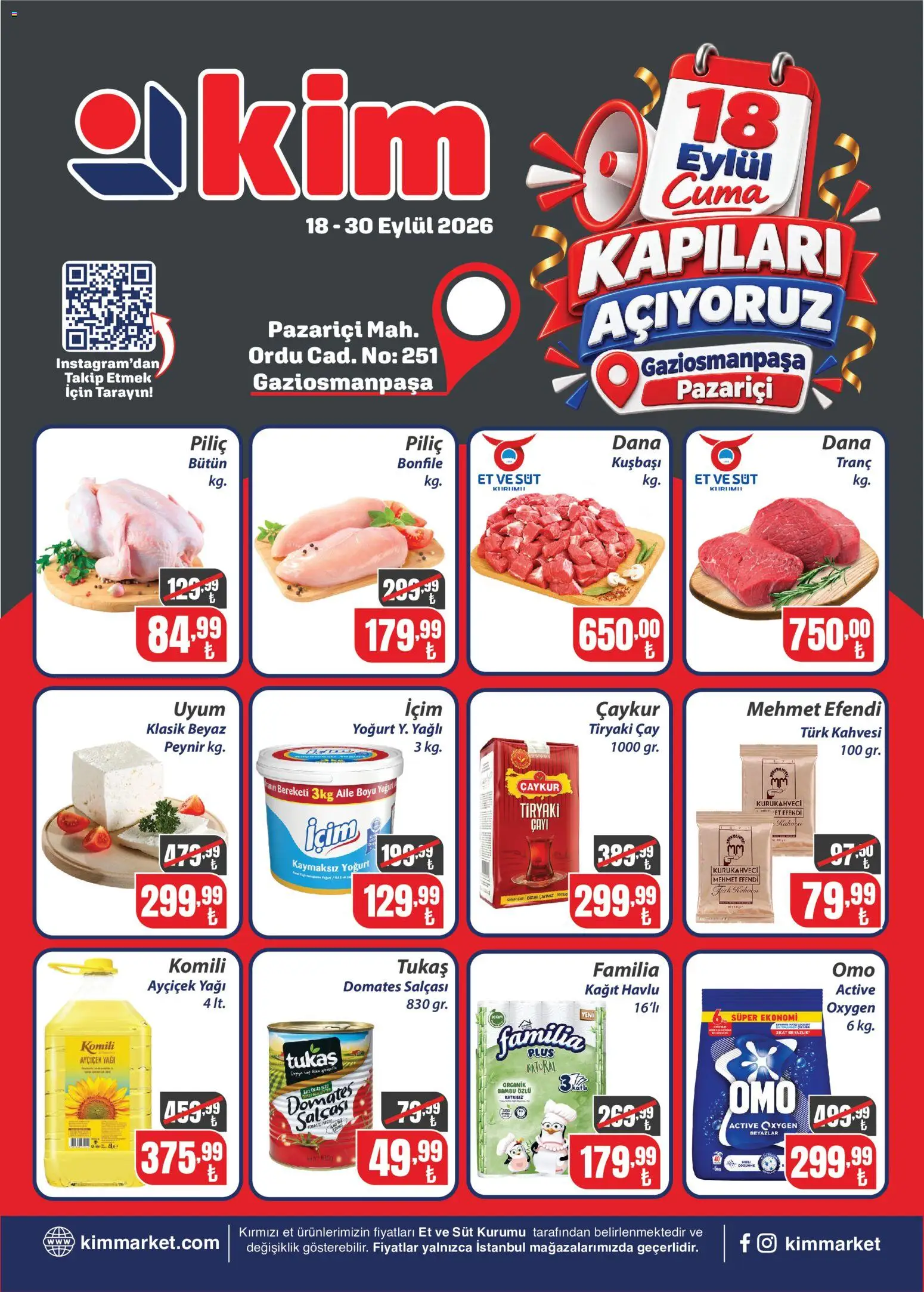 Kim Market Kim Market - Pazariçi Açılış 18.09.2026 - Broşürünün önizlemesi