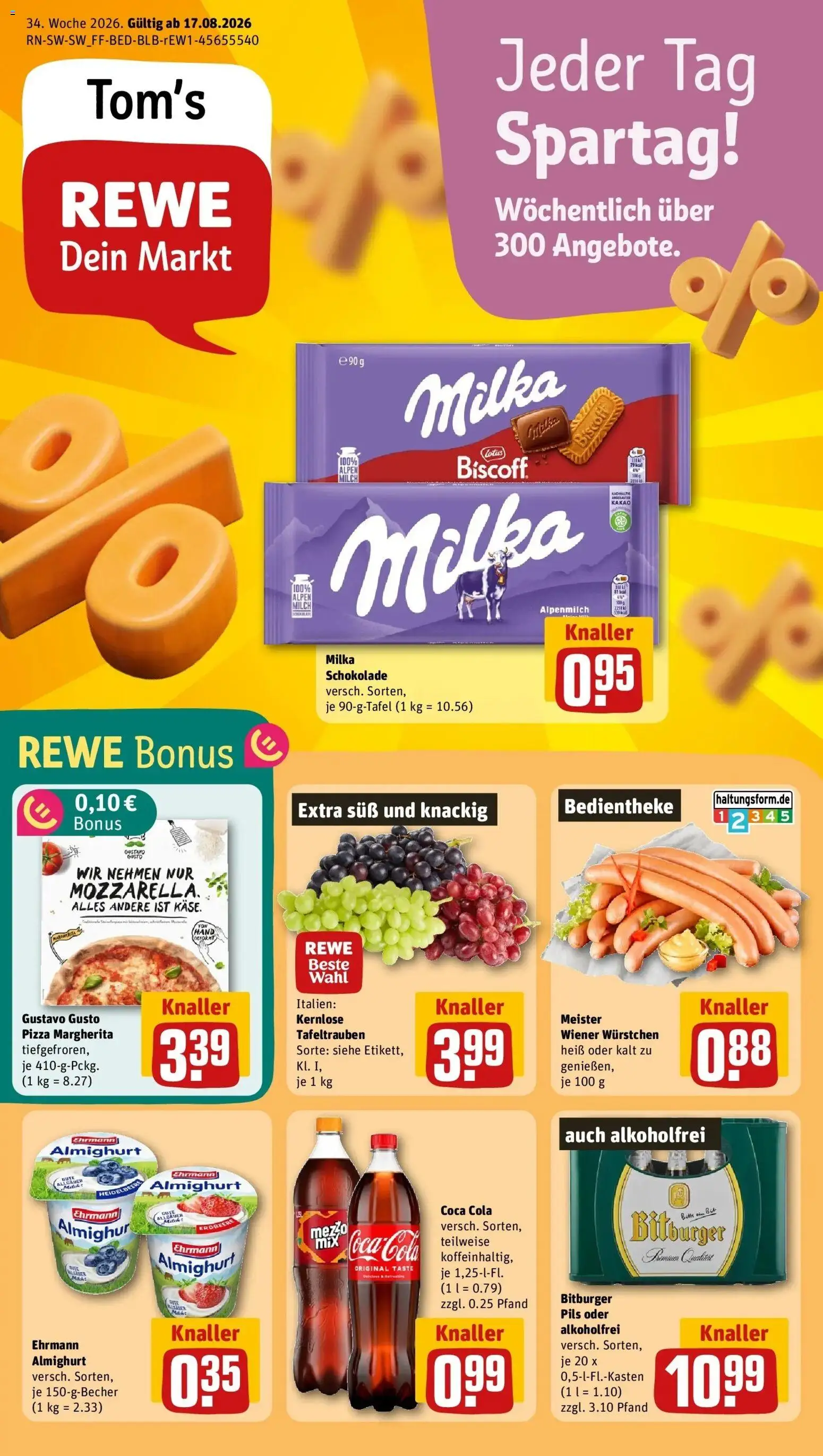 Vorschau von dem Prospekt des Geschäftes Rewe, gültig ab dem 17.08.2026