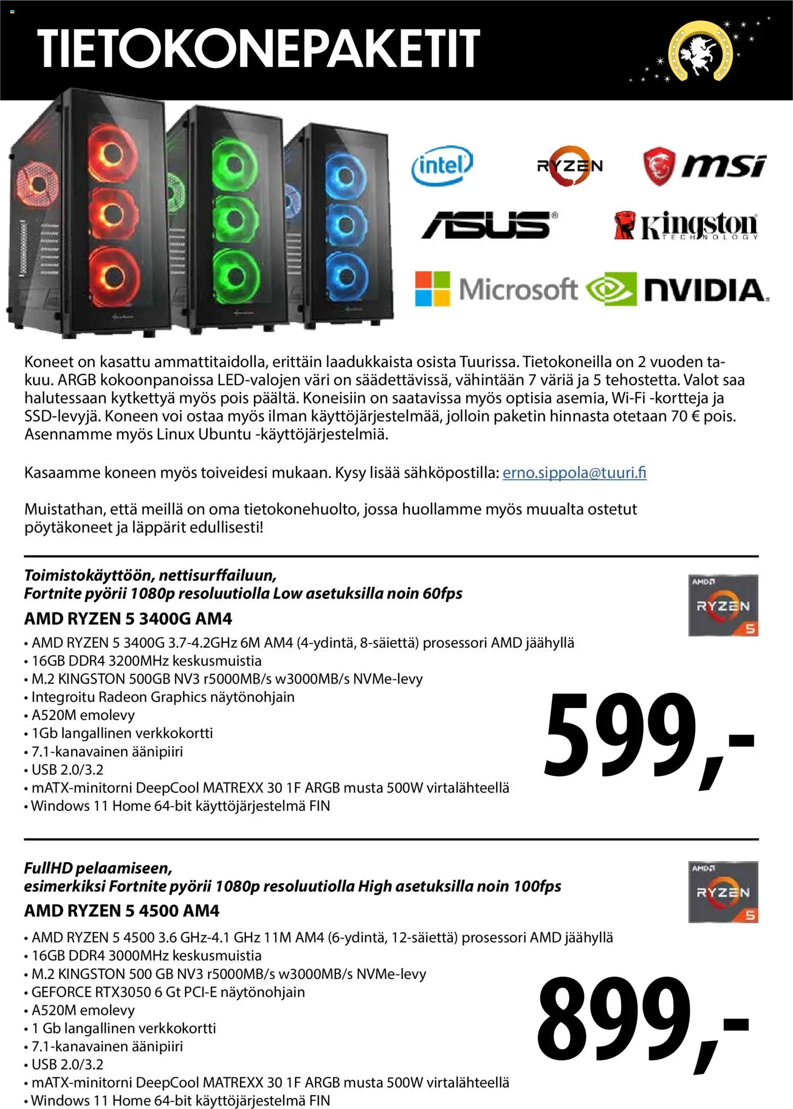 Kaupan Tuuri Tuuri Tietokonepaketit esikatselu, voimassa 26/10/2026 - Voi, USB