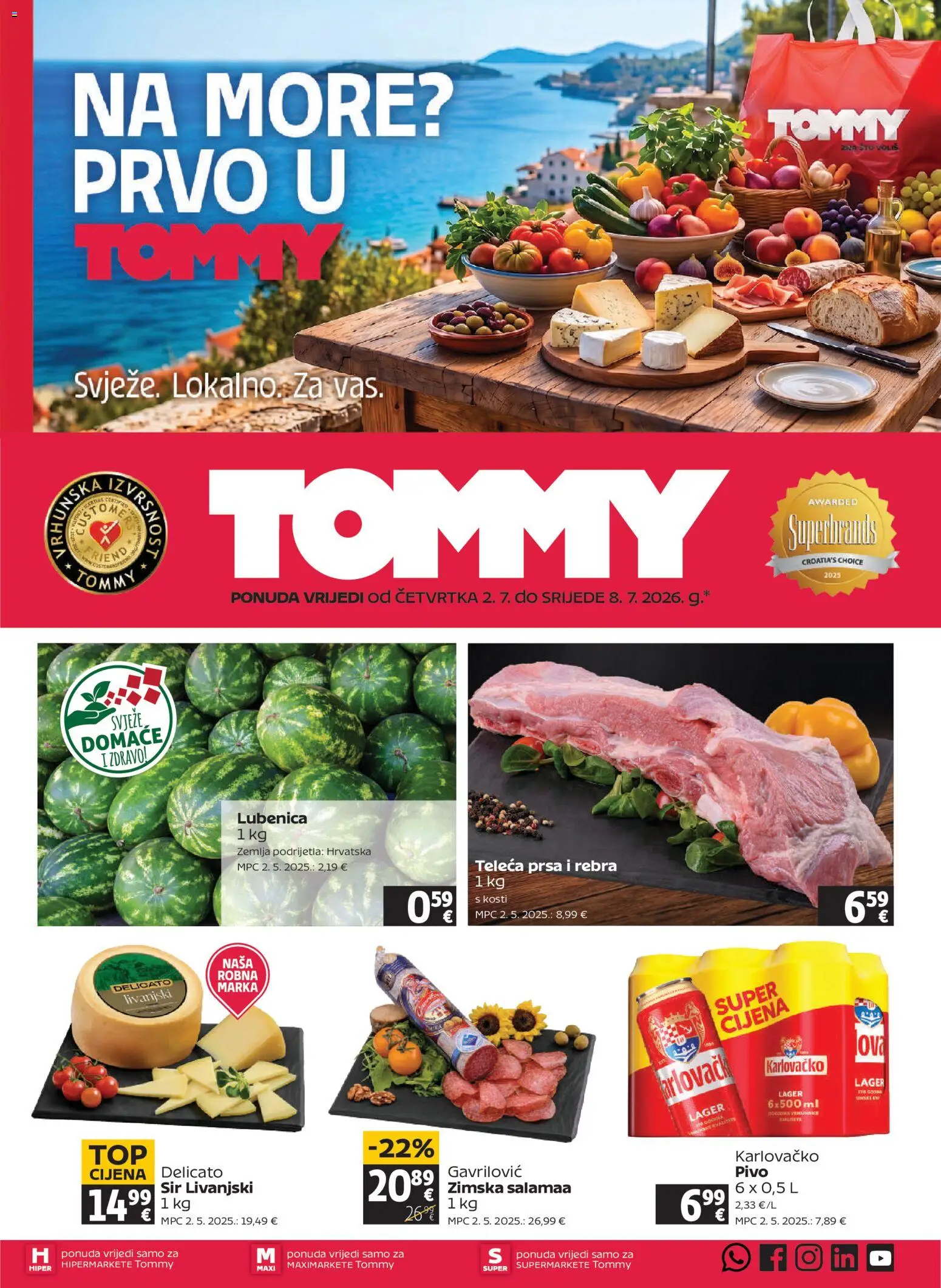 Pregled letka Tommy Katalog trgovine Tommy vrijedi od 02.07.2026
