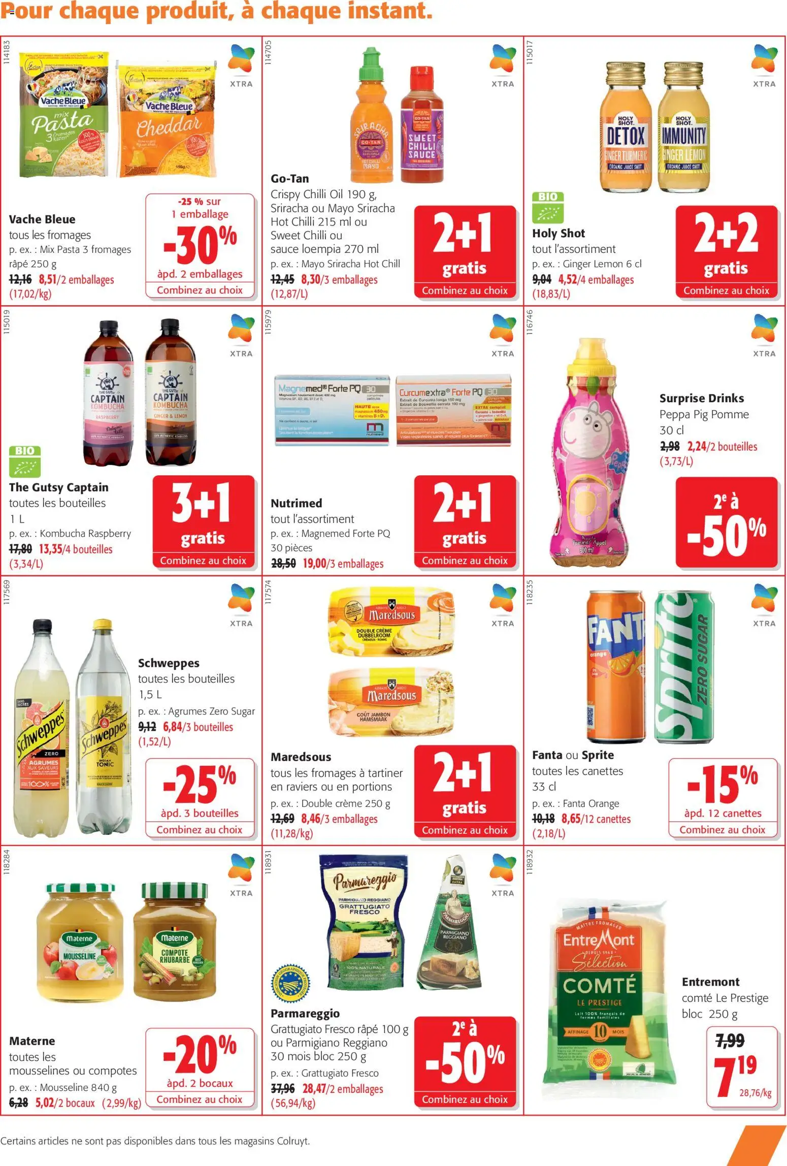 Prévisualisation de Colruyt Toutes les offres du magasin Colruyt formulaire valide 21/10/2026 - Orange, Kombucha, Rhubarbe, Jambon, Crème, Agrumes, Sprite, Râpe