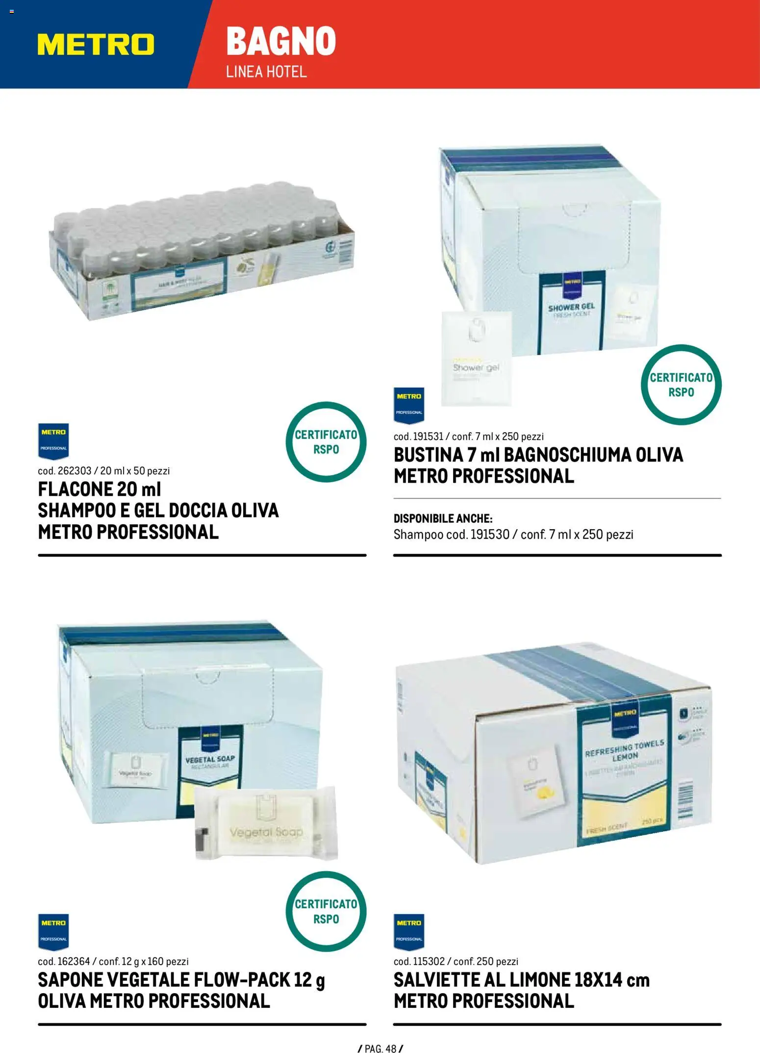 Anteprima dell'opuscolo Volantino Detergenza dal negozio Metro valido da 07/01/2026 - Bagno, Limone, Shampoo, Doccia, Bagnoschiuma, Sapone, Gel doccia