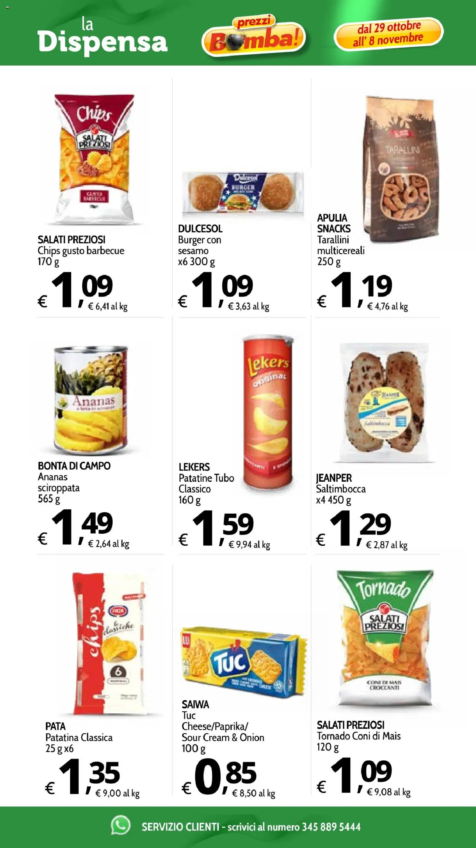 Anteprima dell'opuscolo Primo Prezzo volantino dal negozio Primo Prezzo valido da 29/10/2026 - Barbecue, Sesamo, Patatine, Ananas, Mais, Tubo
