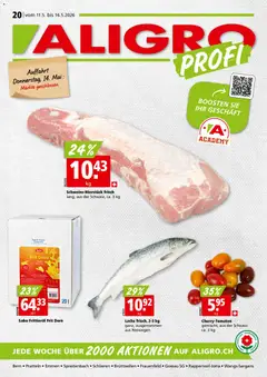 Vorschau des Merkblatts Aligro aktionen Schlieren, Gossau SG, Frauenfeld, Rapperswil-Jona, Sargans, Bern vom Shop Aligro gültig von 11.05.2026 bis 16.05.2026