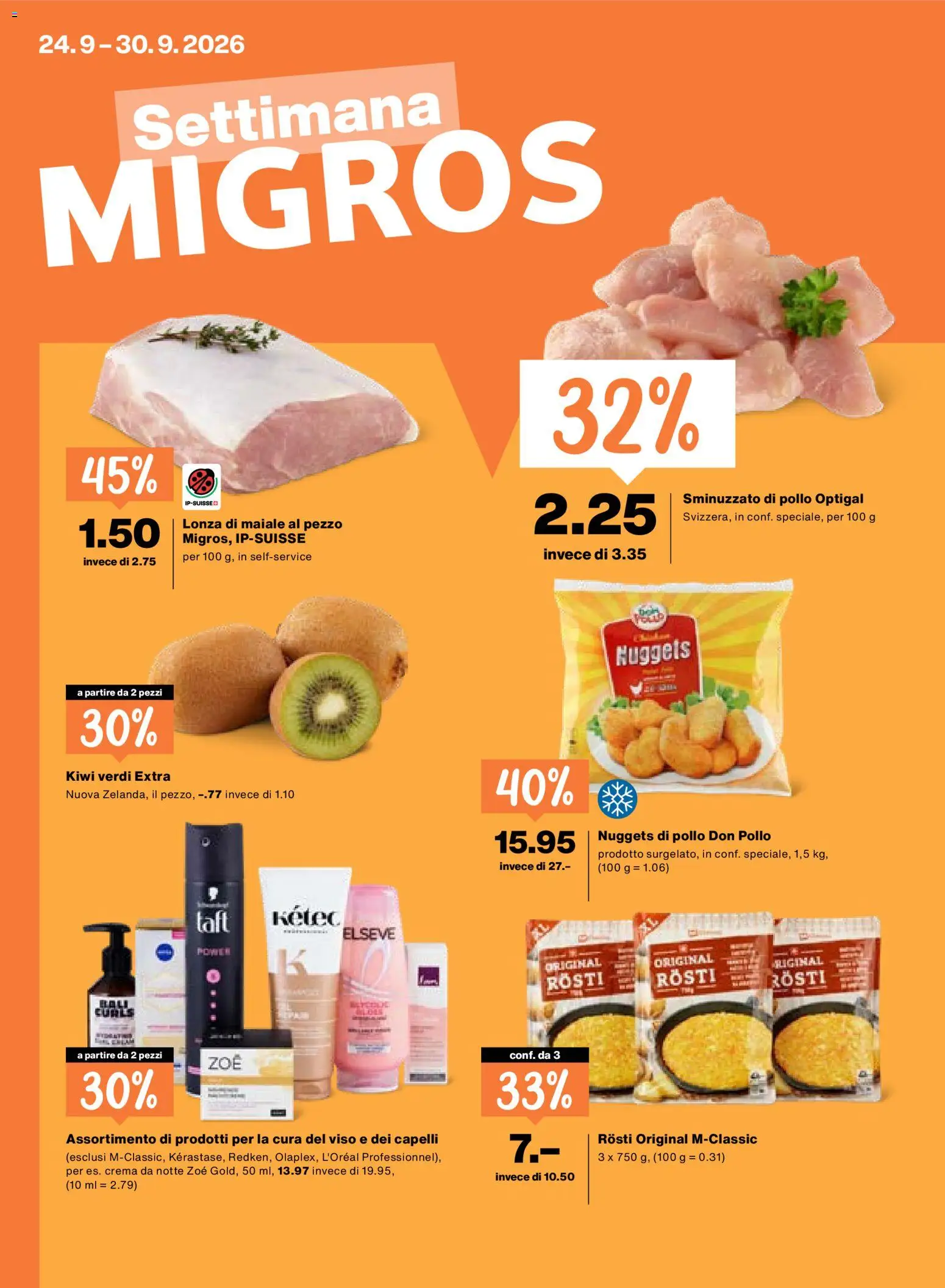 Vorschau des Merkblatts Migros aktionen IT vom Shop Migros gültig von 24.09.2026 bis 30.09.2026