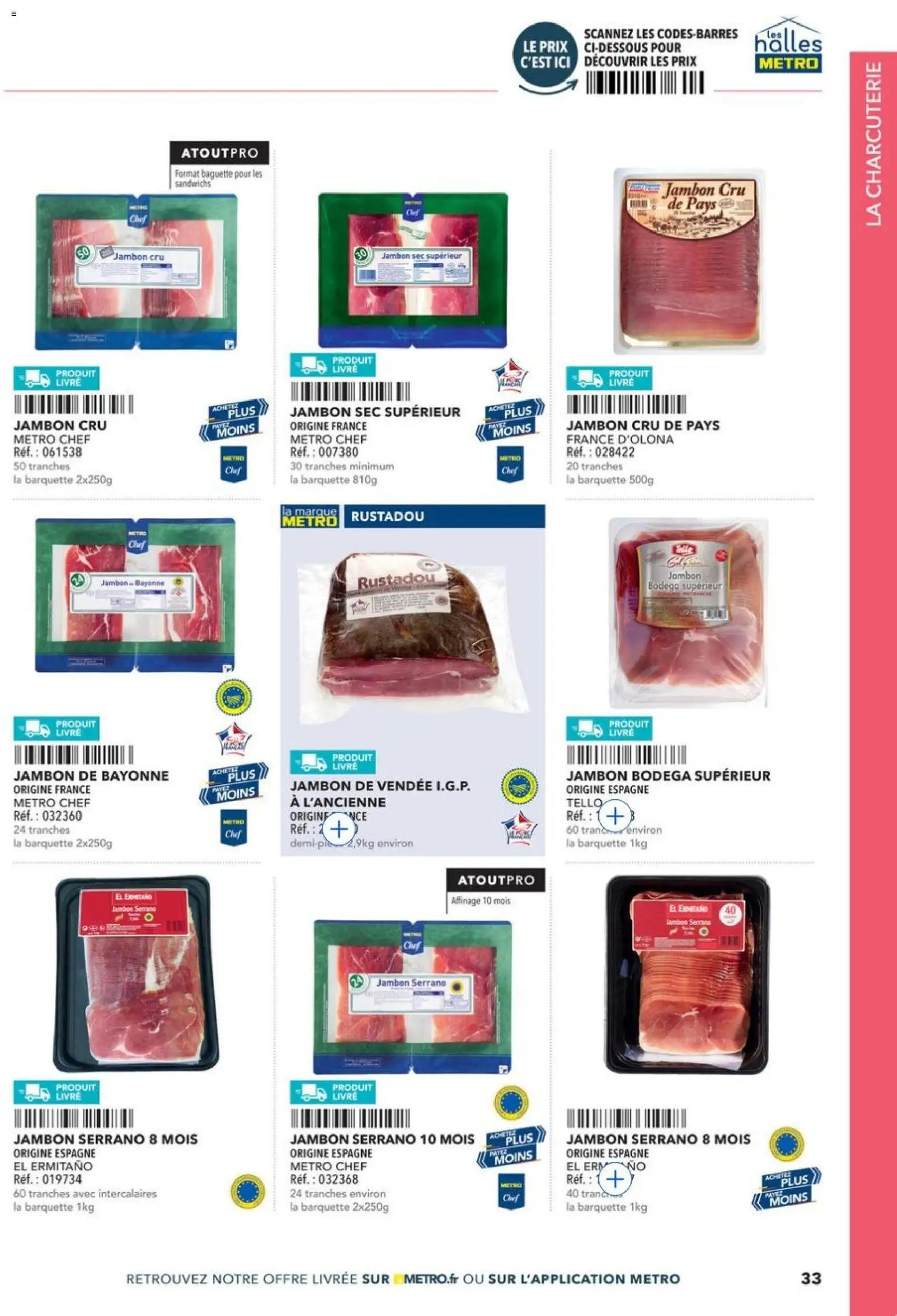 Prévisualisation de METRO - Guide Italie du magasin METRO formulaire valide 28/05/2026 - Livre, Charcuterie, Baguette, Jambon, Jambon Cru, Jambon serrano