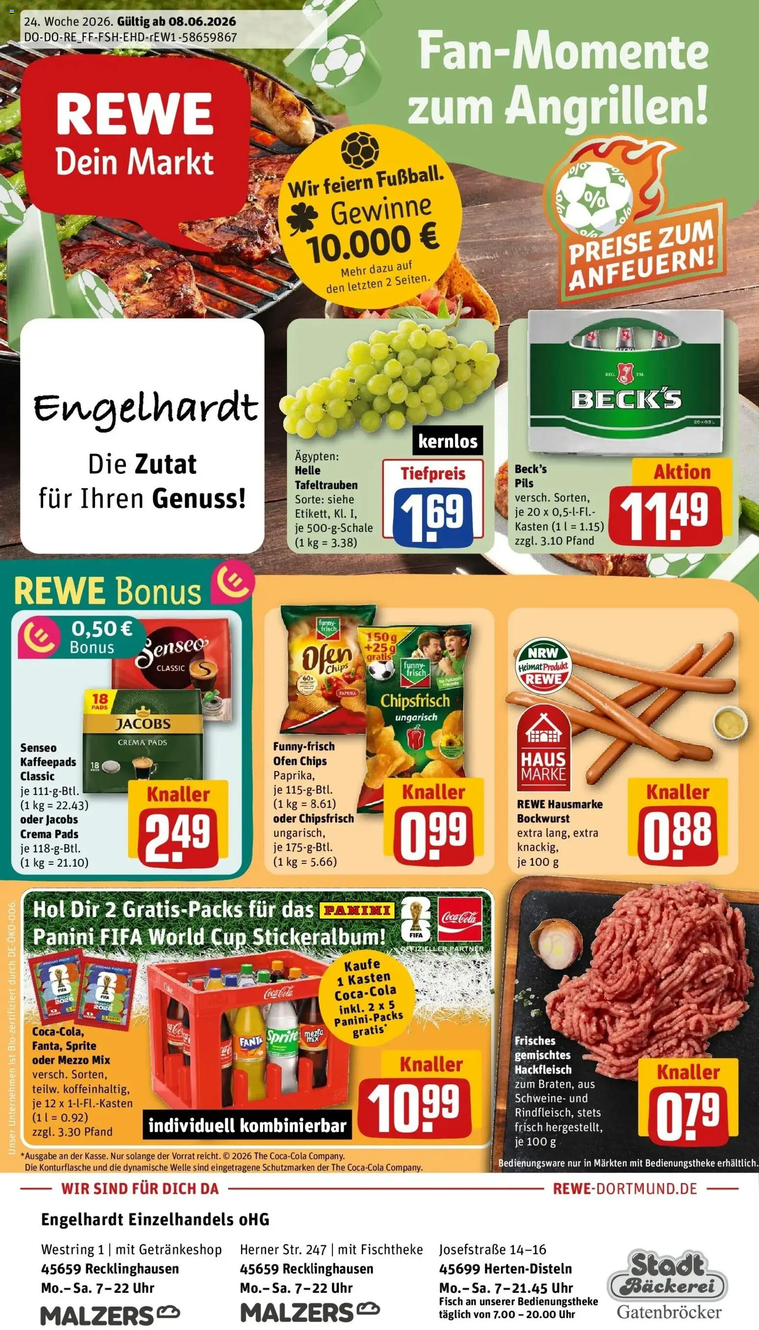 Vorschau von dem Prospekt des Geschäftes Rewe, gültig ab dem 08.06.2026