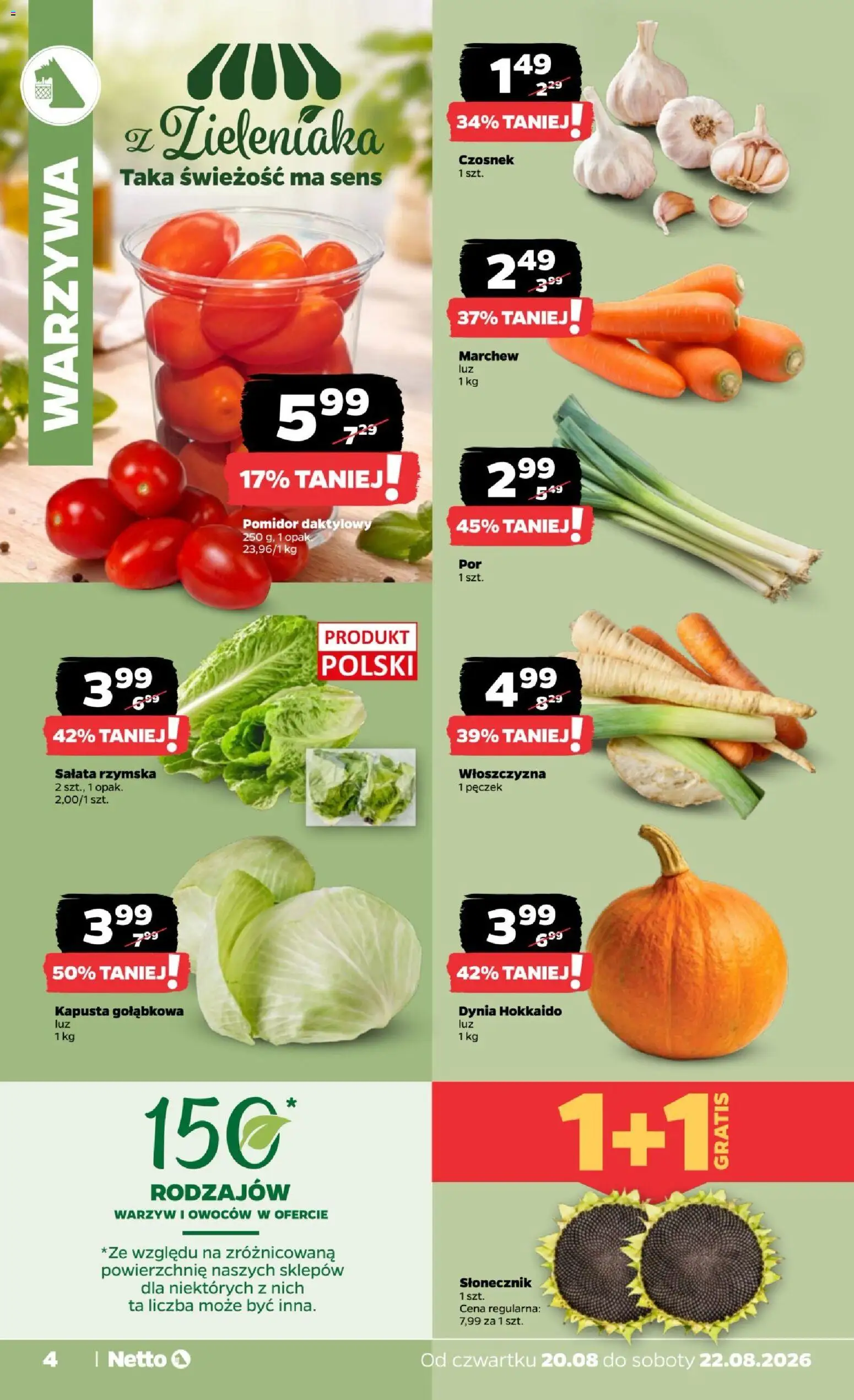 Pogląd gazetki "Netto gazetka od czwartku" ze sklepu Netto ważnej od 20.08.2026