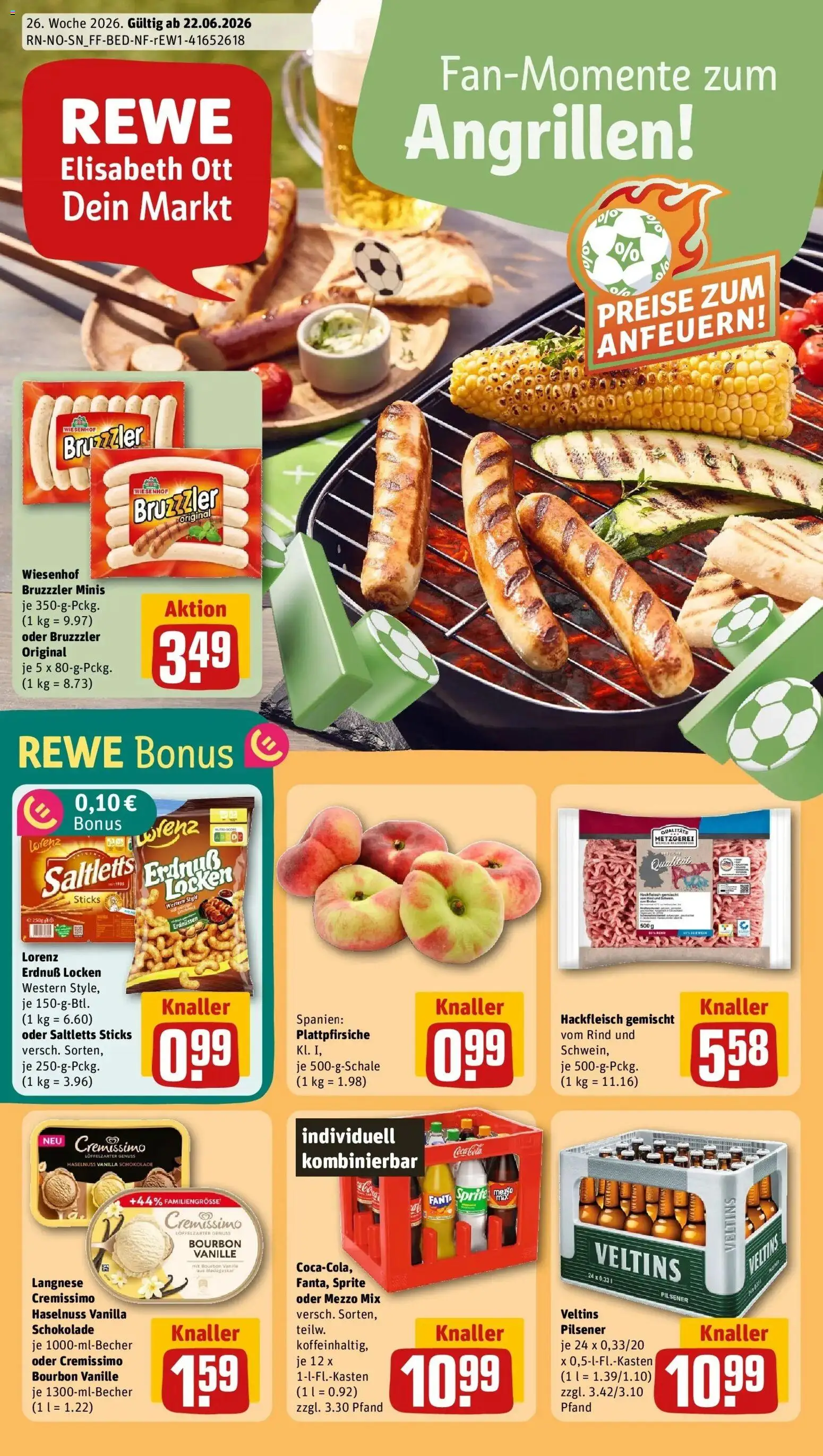 Vorschau von dem Prospekt des Geschäftes Rewe, gültig ab dem 21.06.2026