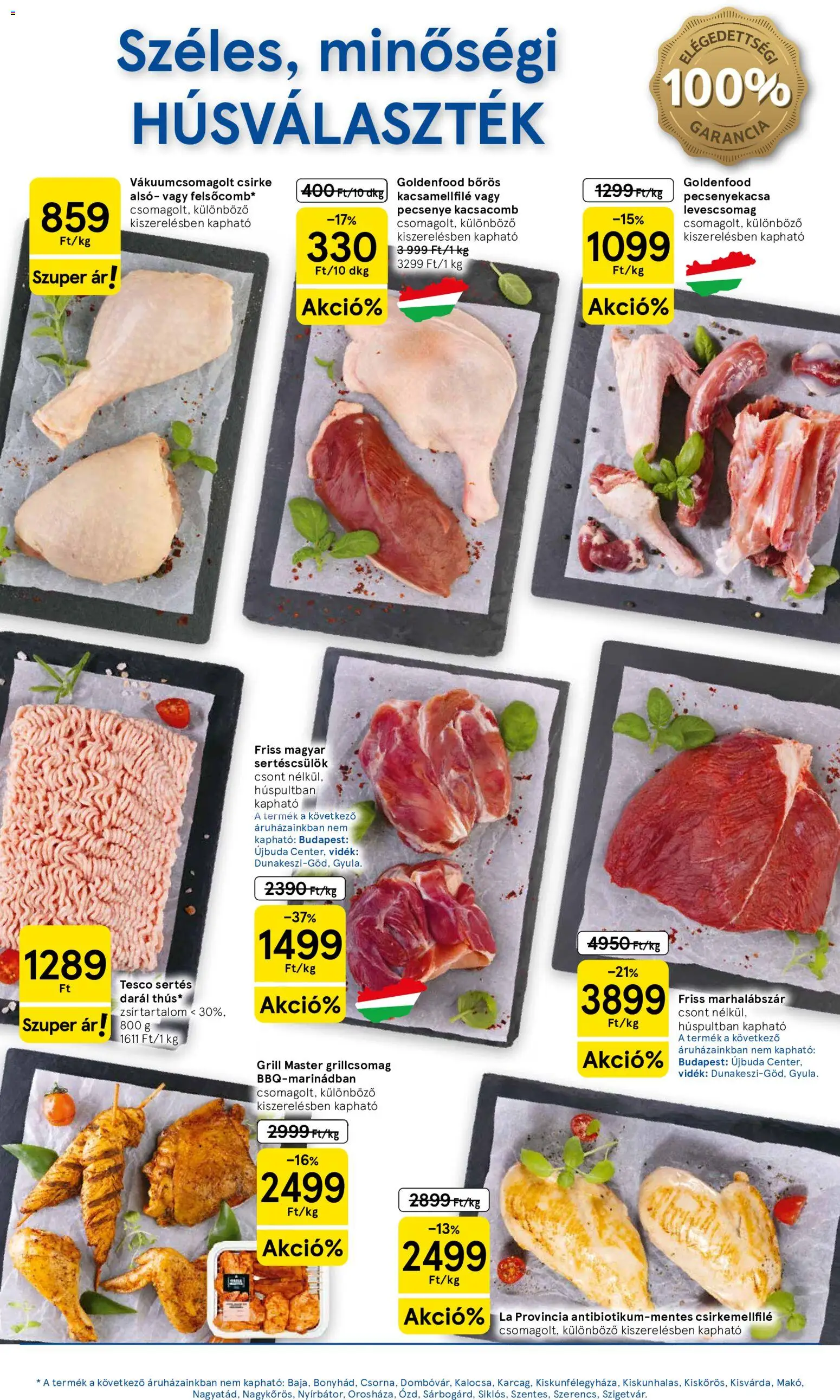 Tesco - Tesco aktuális akciós újság megtekintése, amely érvényes 2026.09.10.-től - Grill, Csirke, Kacsacomb, Marhalábszár, Sertéscsülök, Csirkemellfilé, Pecsenyekacsa, Levescsomag