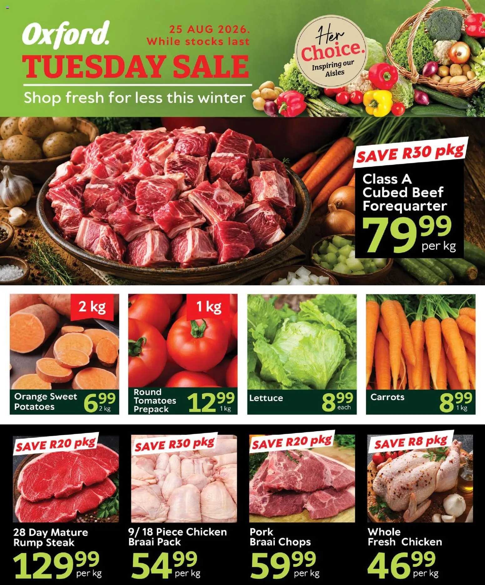 Preview of Oxford Freshmarket flyer valid from 25/08/2026