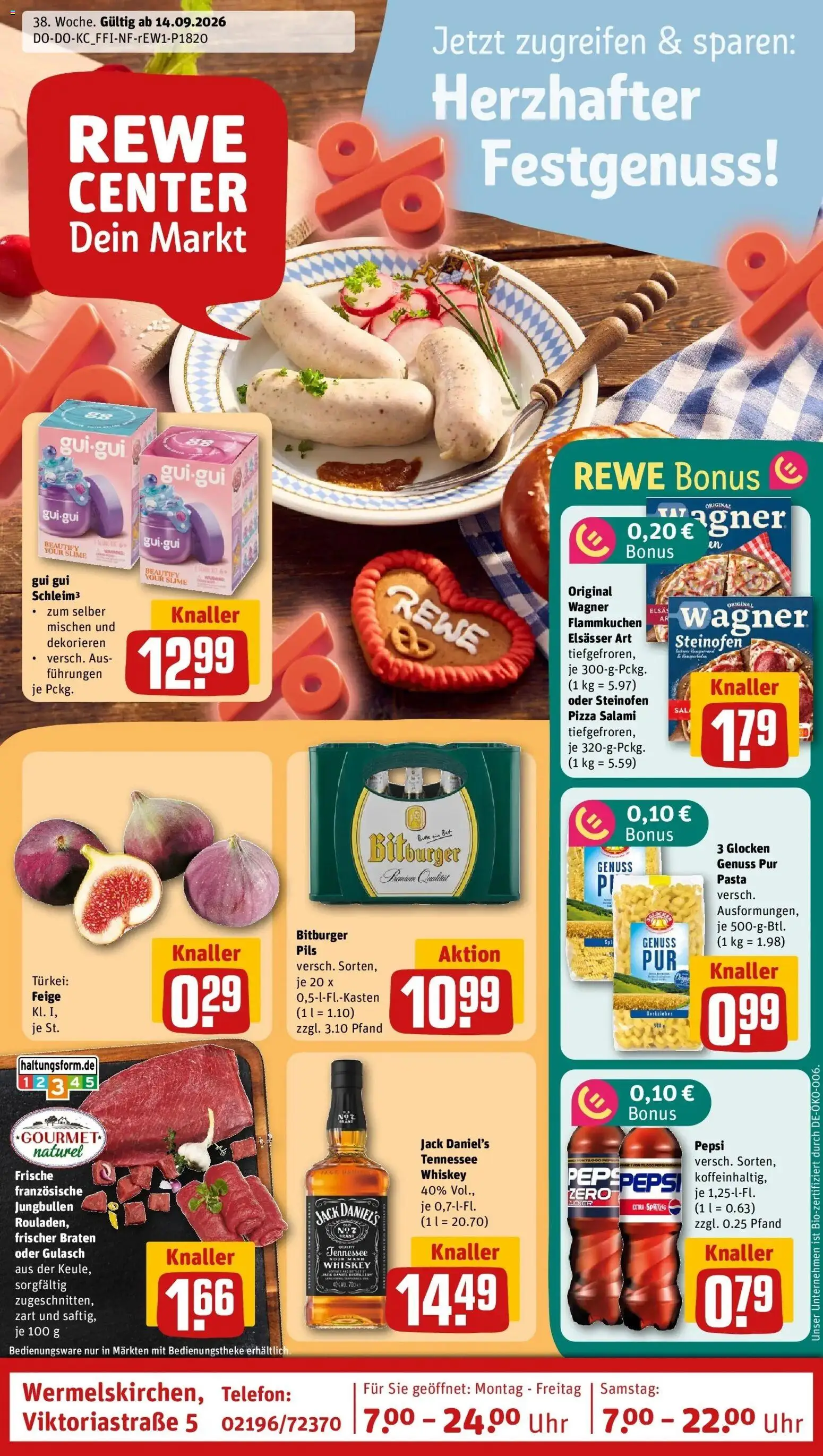 Vorschau von dem Prospekt des Geschäftes Rewe, gültig ab dem 14.09.2026