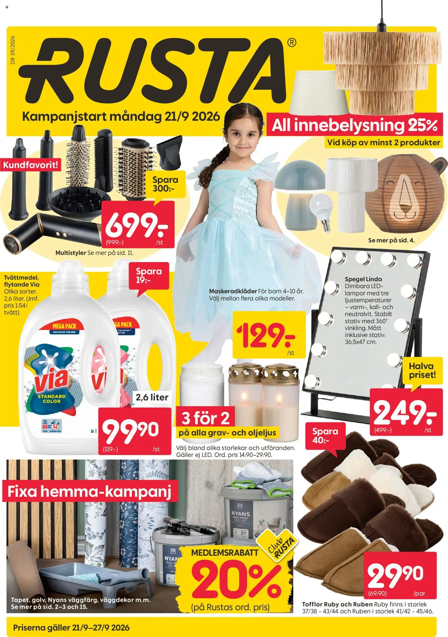 Förhandsgranska reklamblad Rusta erbjudanden från butik Rusta gäller från 21/09/2026