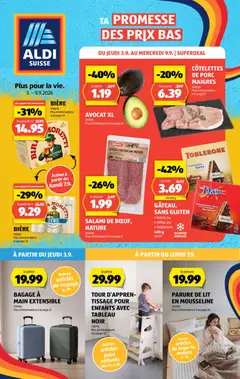 Vorschau des Merkblatts Aldi aktionen FR vom Shop Aldi gültig von 03.09.2026 bis 09.09.2026