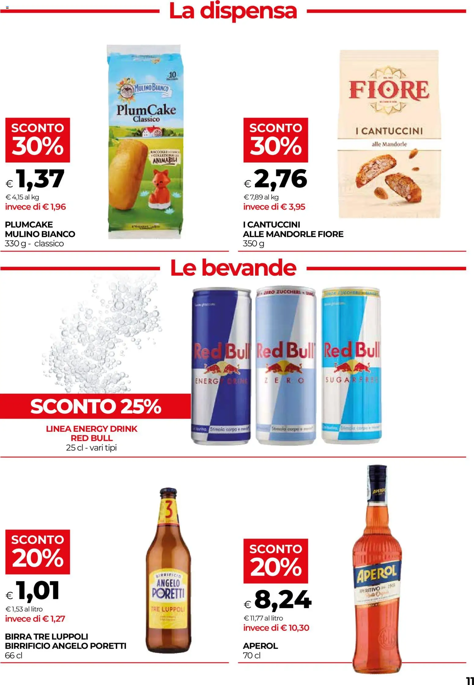 Anteprima dell'opuscolo COOP volantino Firenze dal negozio COOP valido da 29/10/2026 - Birra, Red Bull, Aperol, Plumcake, Mandorle, Bevande