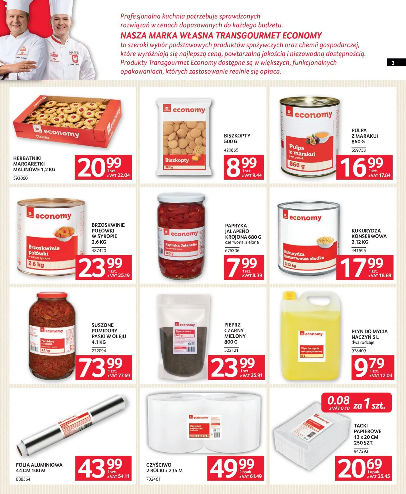 Pogląd gazetki "Selgros cash&carry gazetka - Oferta dla gastronomii" ze sklepu Selgros cash&carry ważnej od 22.10.2026 - Rolki, Brzoskwinie, Papryka, Herbatniki, Pomidory, Pieprz, Biszkopty, Płyn do mycia naczyń