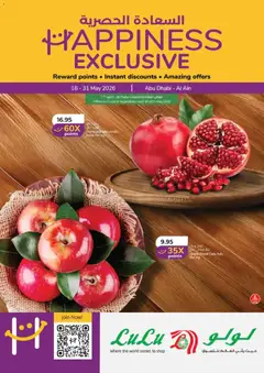 Preview of the catalogue Happiness Week - Abu Dhabi & Al Ain of store Lulu Hypermarket valid from 19 May, 2026