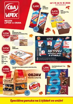 Náhľad CBA Verex letáku platného od 01.10.2026