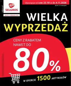 Pogląd gazetki "Selgros cash&carry gazetka - Totalna Wyprzedaż" ze sklepu Selgros cash&carry ważnej od 22.10.2026