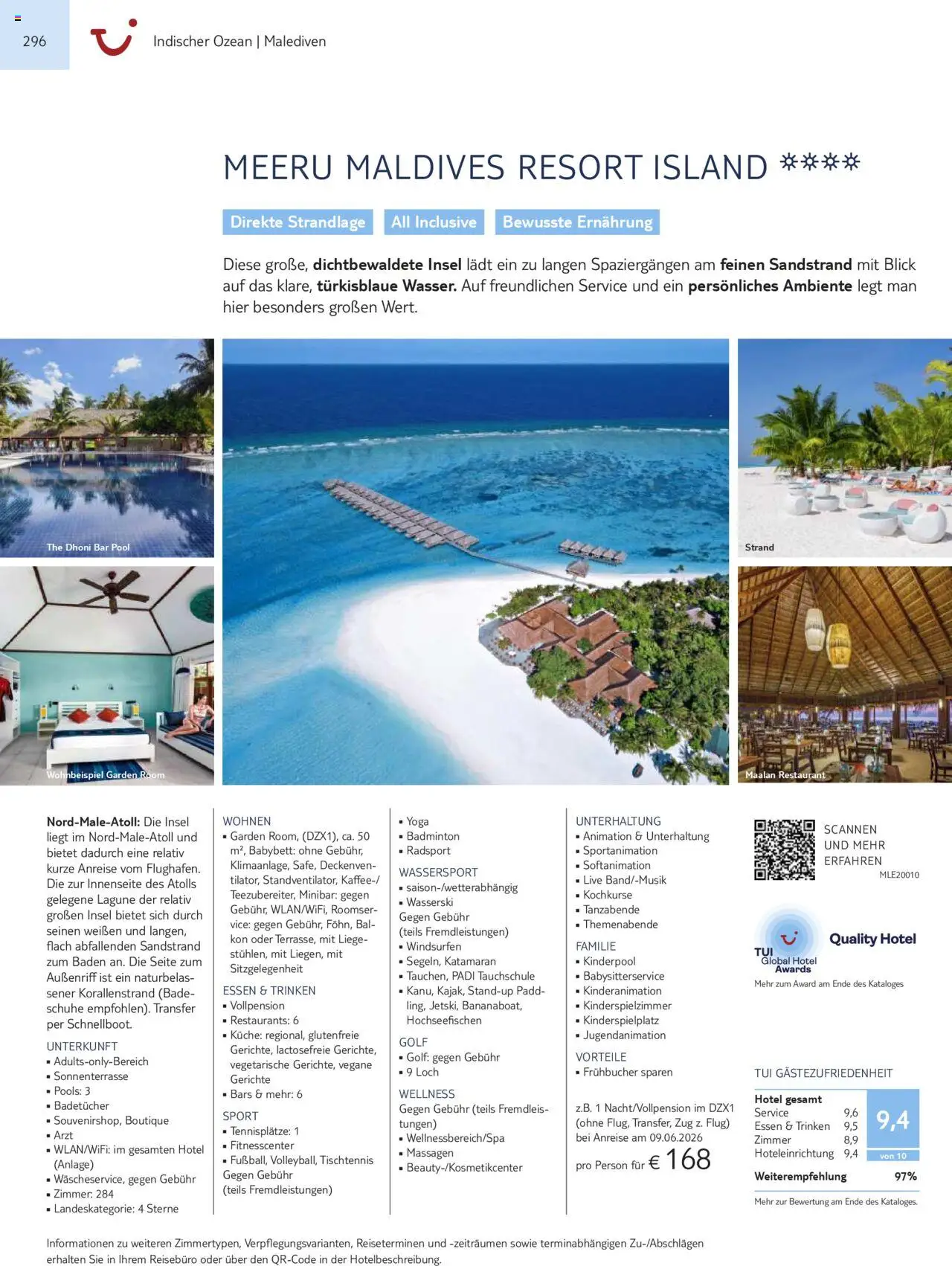 Vorschau von dem Prospekt des Geschäftes TUI, gültig ab dem 01.11.2025 - Küche, Gerichte, Babybett, Liege