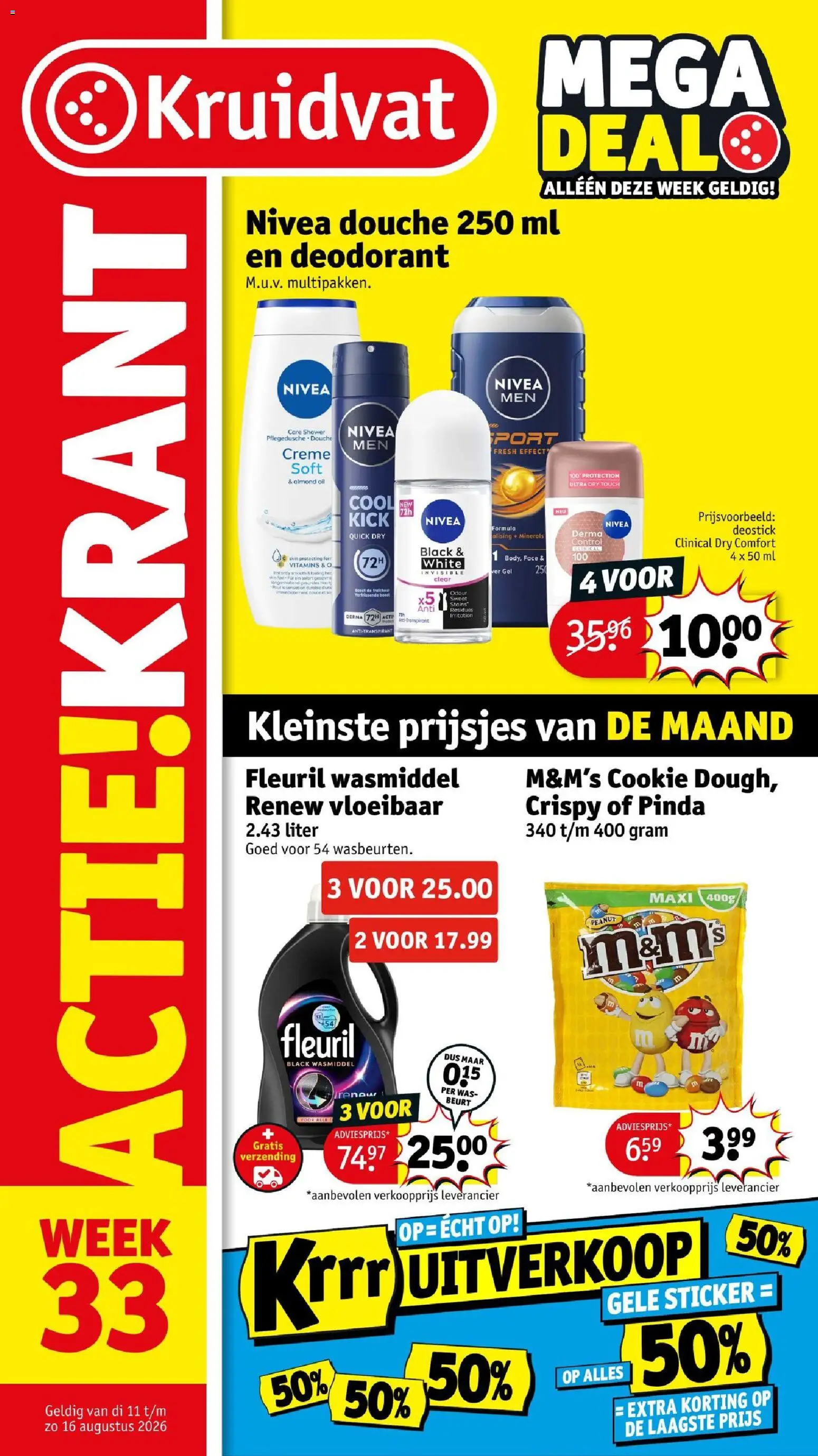 Voorbeeld van Kruidvat folder week 33 van winkel Kruidvat geldig vanaf 11-08-2026