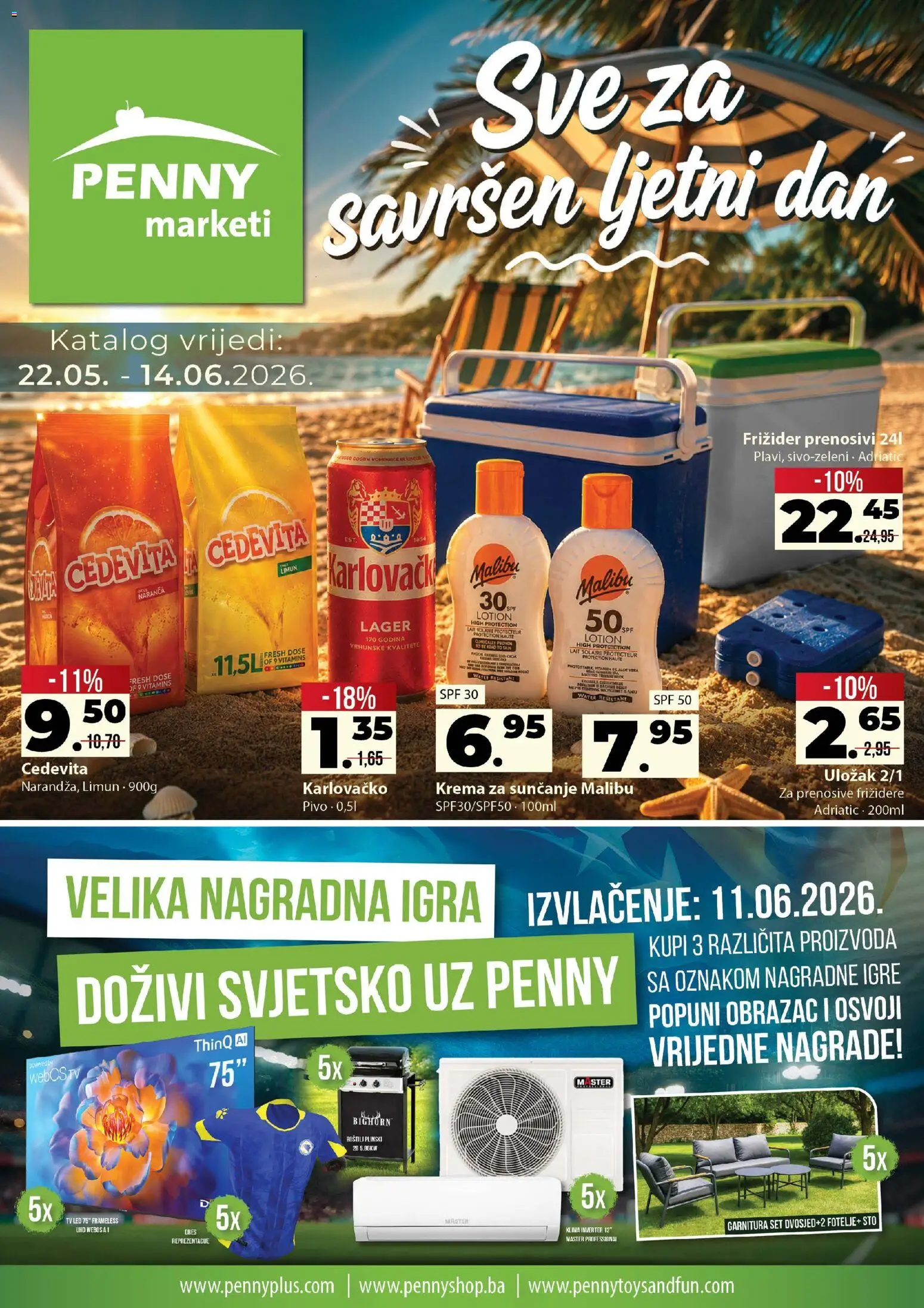 Pregled letka Penny marketi 05/26 trgovine Penny Marketi vrijedi od 22.05.2026