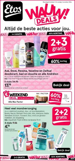 Voorbeeld van Etos folder van winkel Etos geldig vanaf 19-10-2026