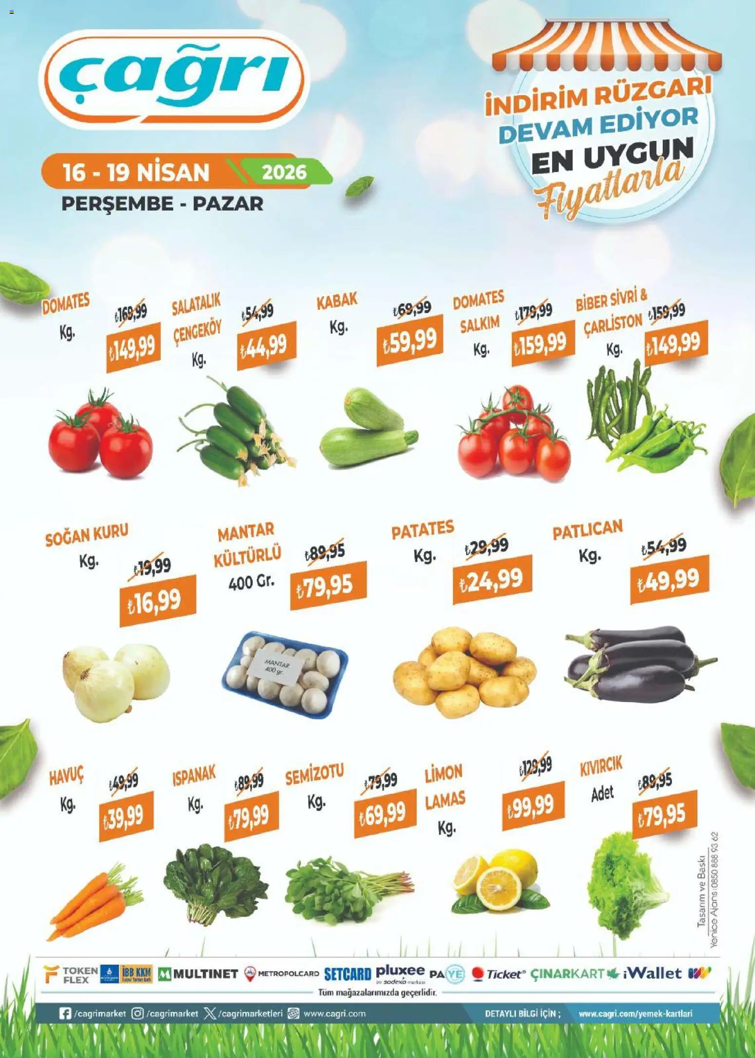 Çağrı Market Çağrı Market - Manav Katalog 16.04.2026 - Broşürünün önizlemesi