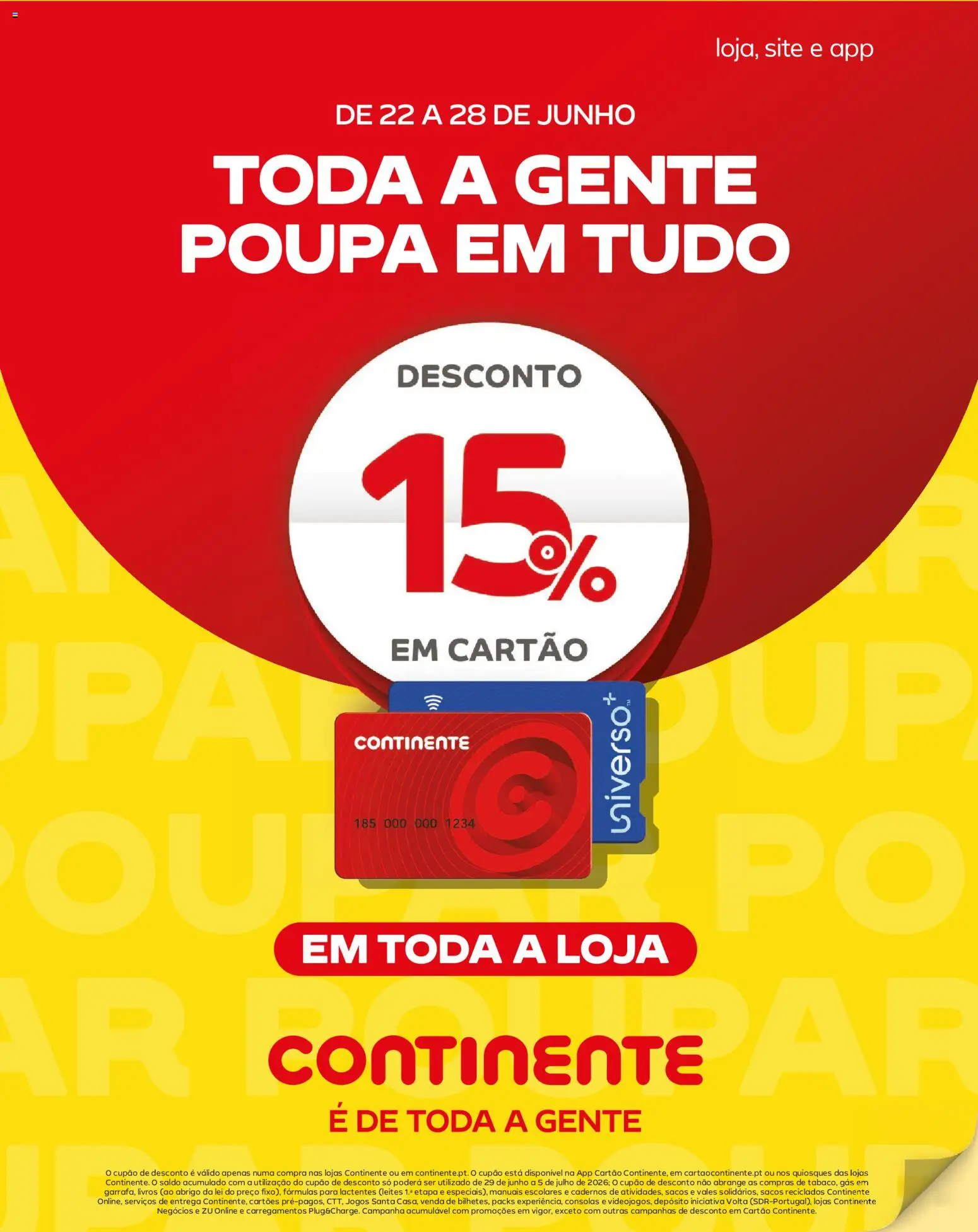 Pré-visualização do folheto da loja Continente válida a partir de 23/06/2026 - Jogos, Livros, Cadernos