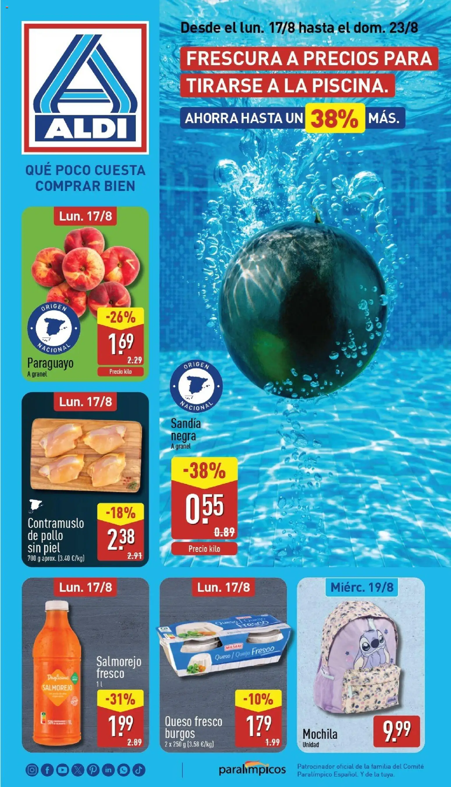 Vista previa del folleto de la tienda Aldi válido desde el 17/08/2026 