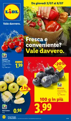 Anteprima dell'opuscolo Lidl volantino Fresca e conveniente dal negozio Lidl valido da 02/07/2026
