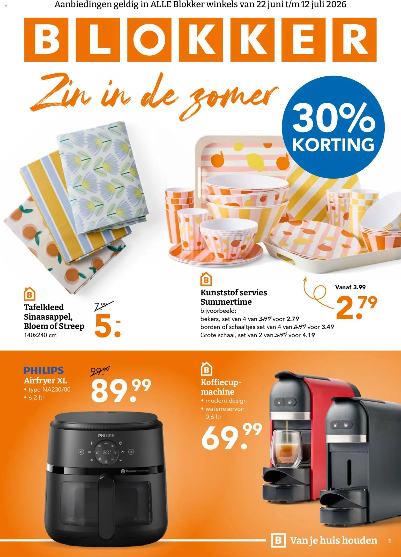 Voorbeeld van Blokker folder van winkel Blokker geldig vanaf 22-06-2026