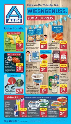Vorschau von dem Prospekt des Geschäftes Aldi, gültig ab dem 07.09.2026