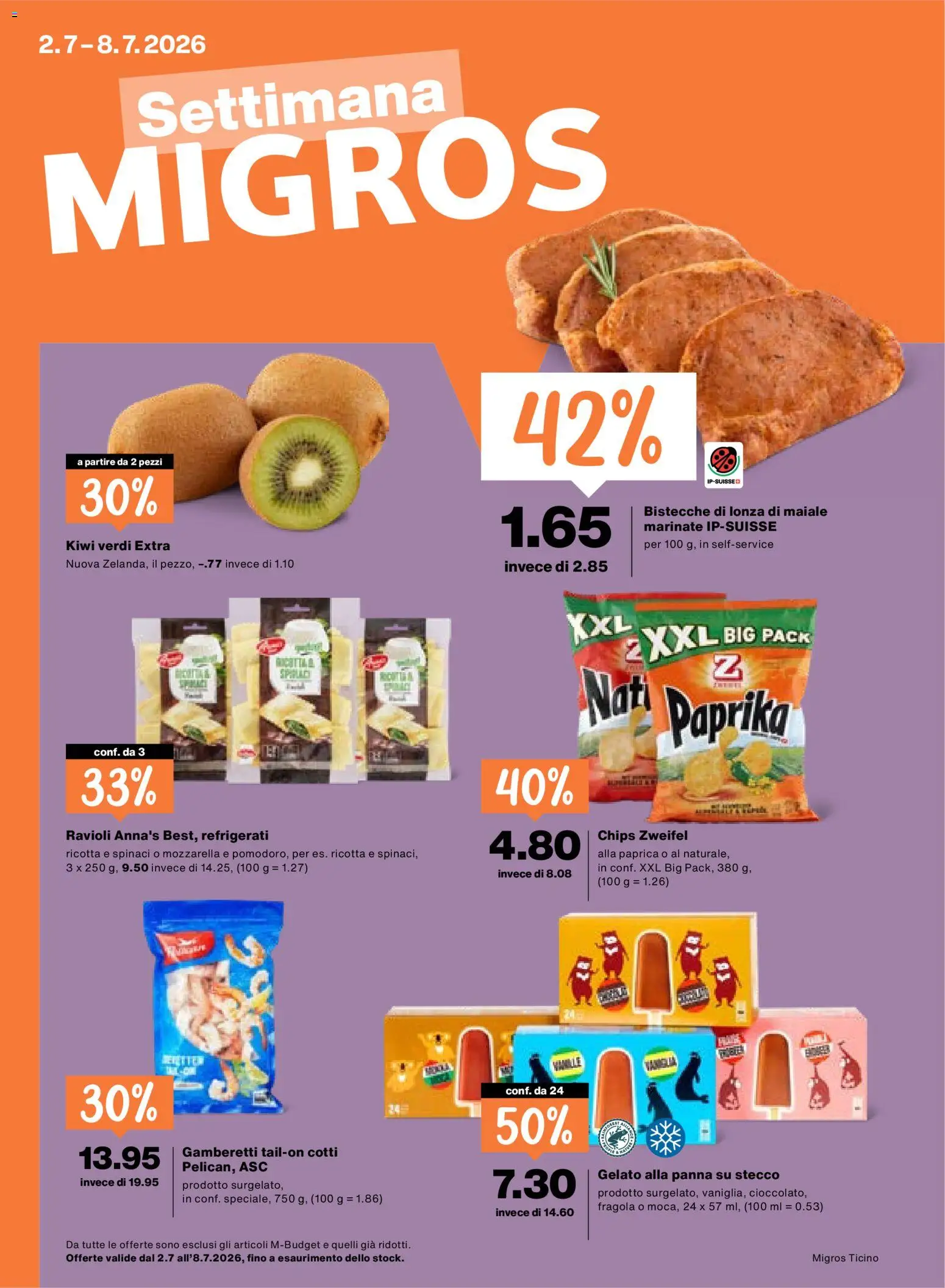 Vorschau des Merkblatts Migros aktionen IT vom Shop Migros gültig von 02.07.2026 bis 08.07.2026