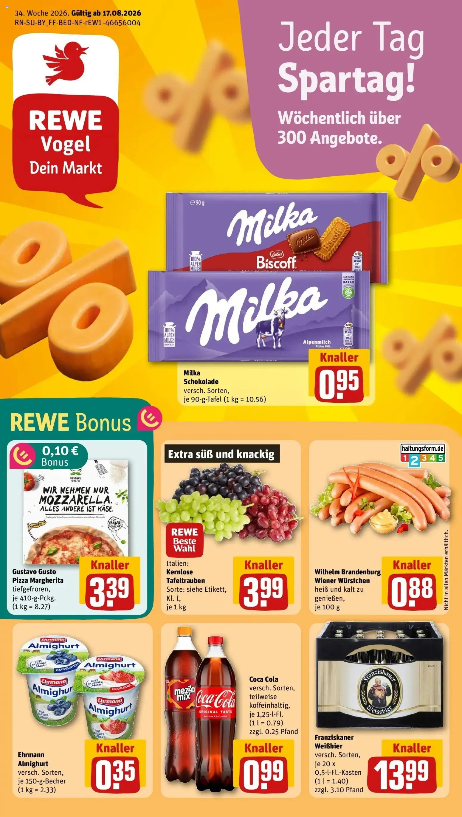 Vorschau von dem Prospekt des Geschäftes Rewe, gültig ab dem 17.08.2026
